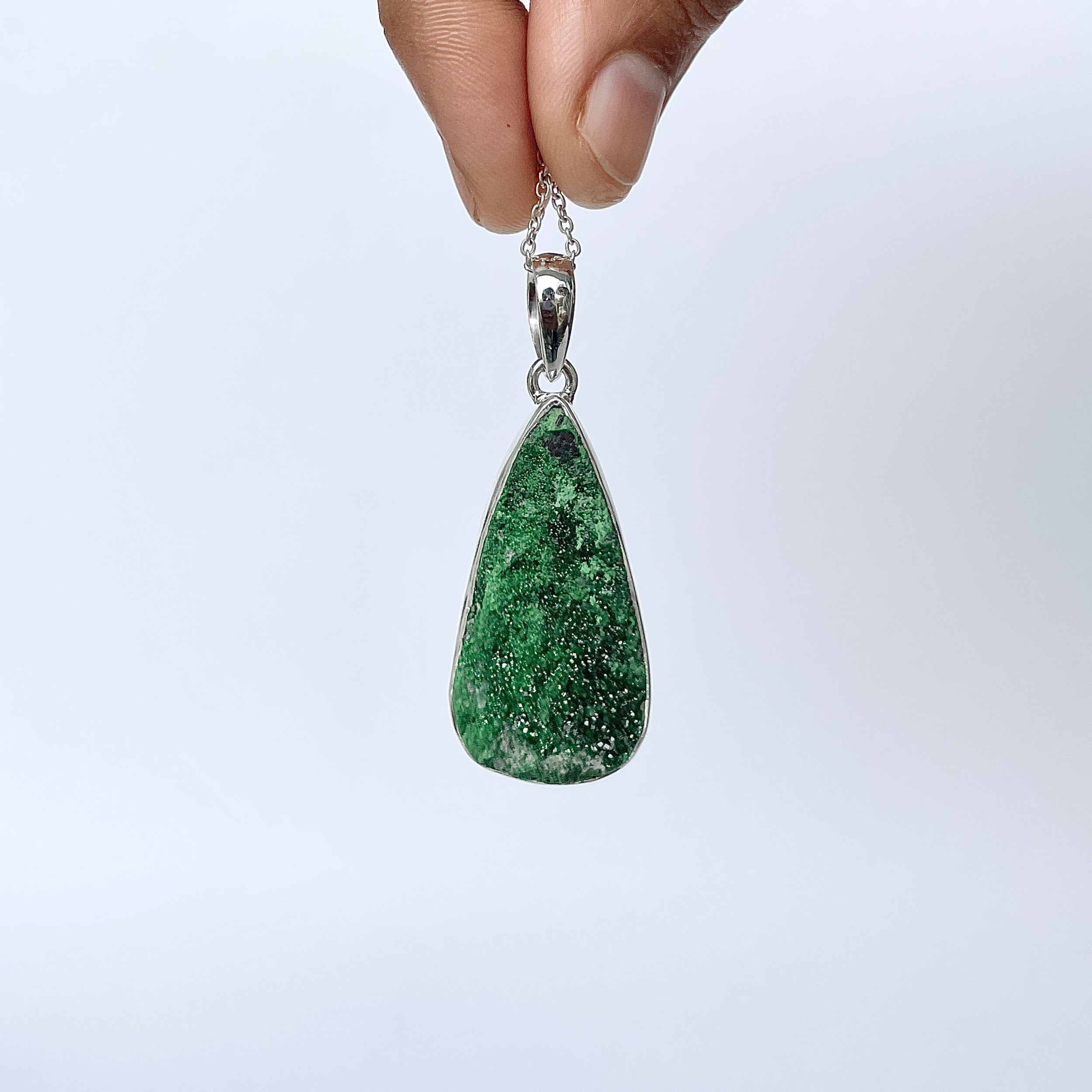 Uvarovite Pendant-(UVR-P-156.)