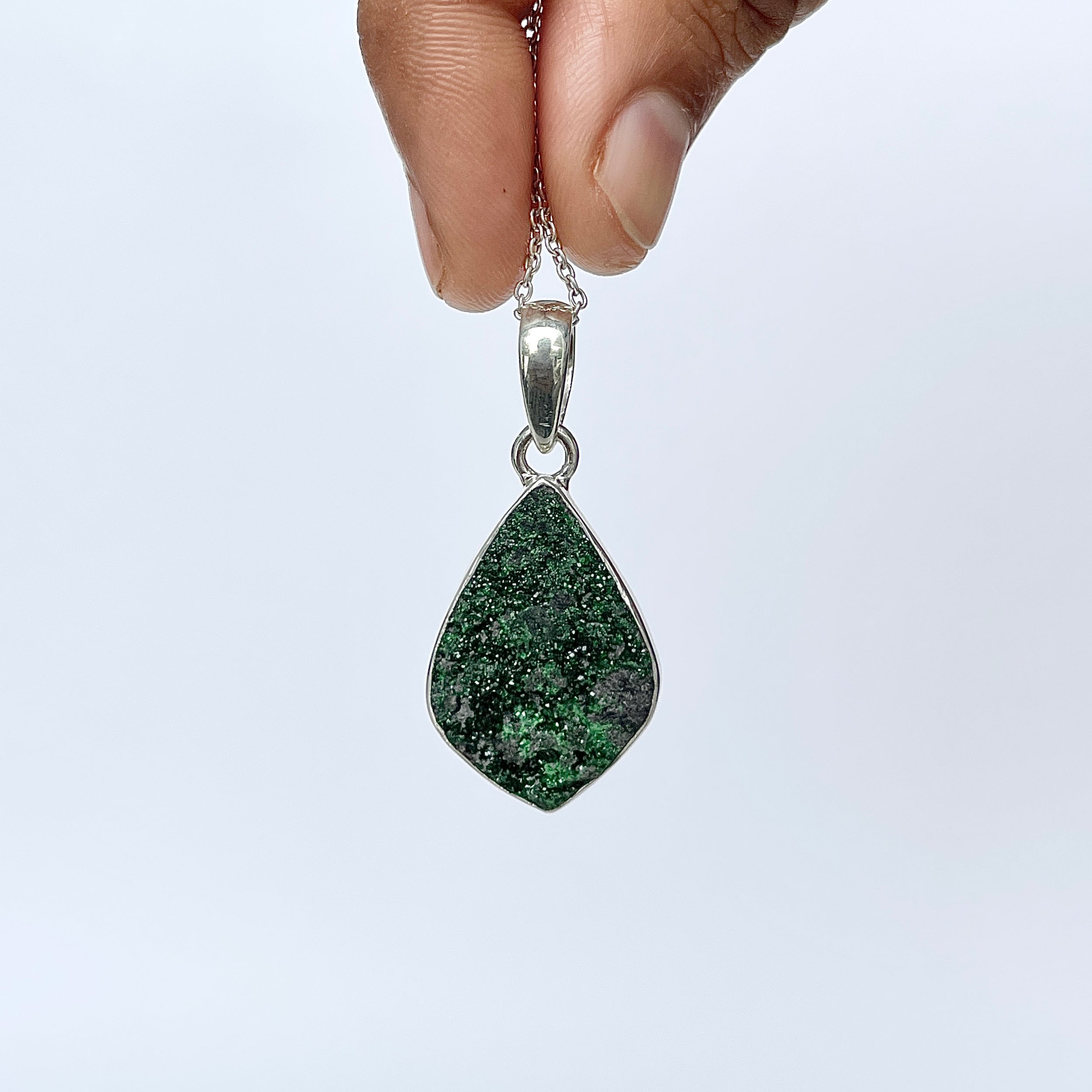 Uvarovite Pendant-(UVR-P-157.)