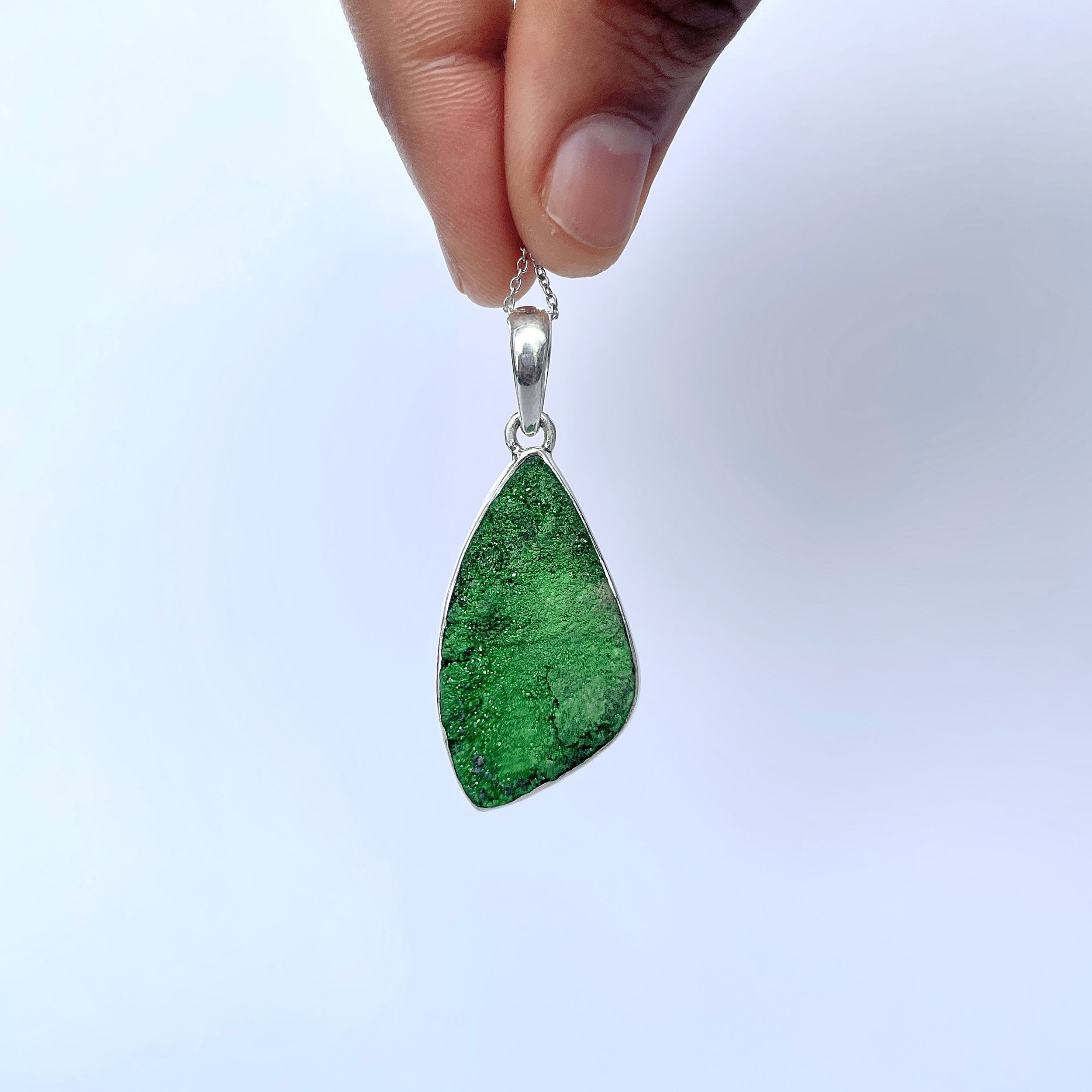 Uvarovite Pendant-(UVR-P-159.)