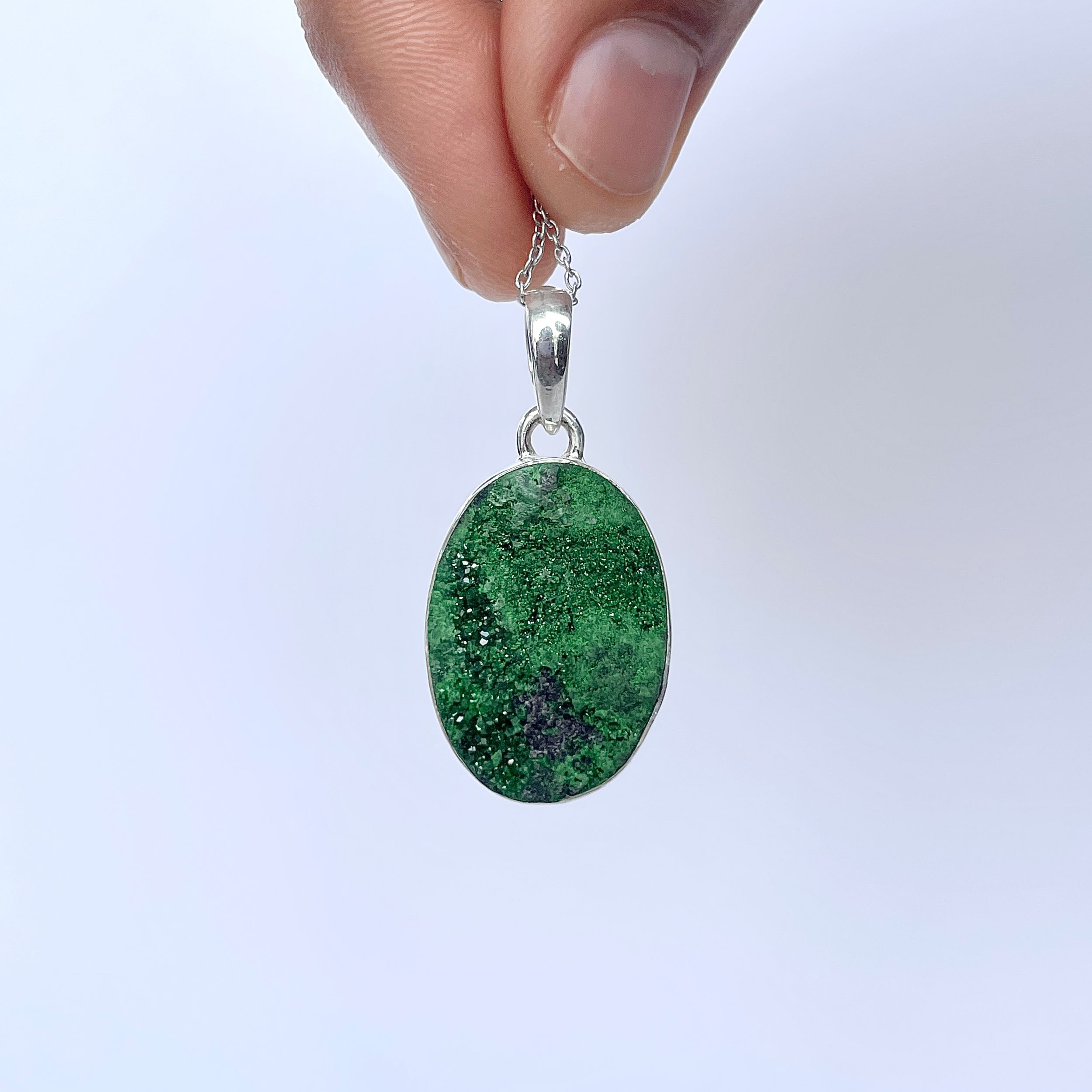 Uvarovite Pendant-(UVR-P-160.)