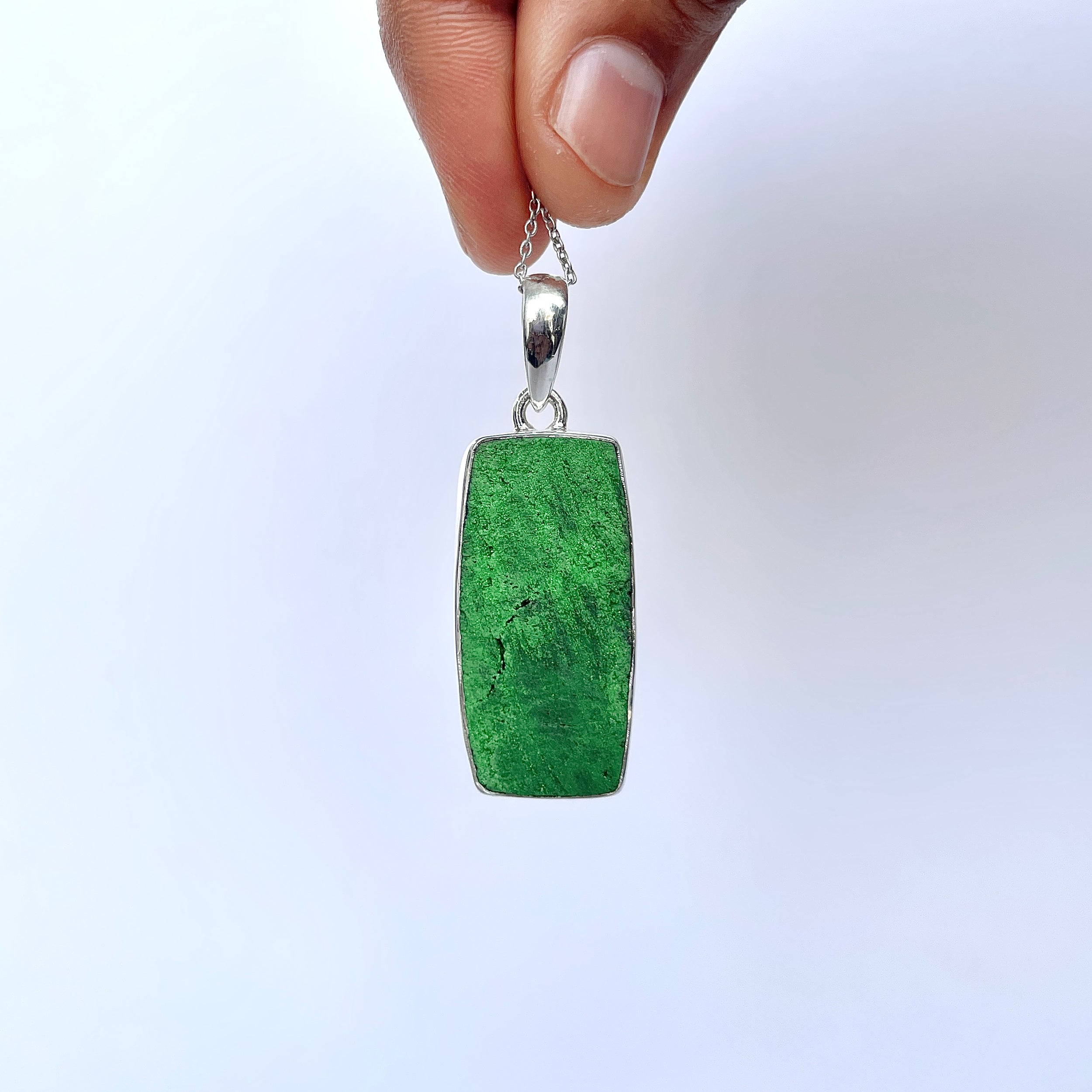 Uvarovite Pendant-(UVR-P-161.)