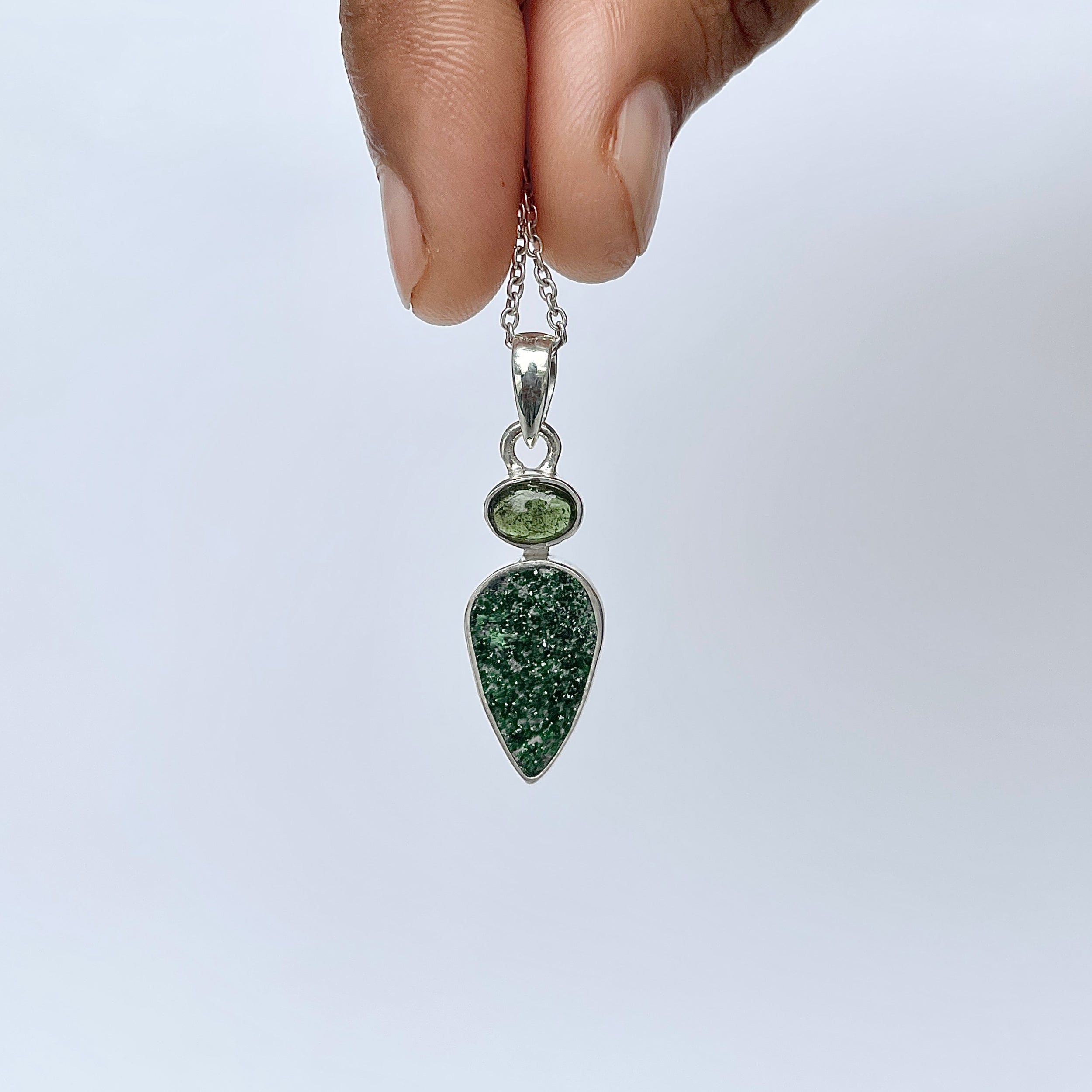 Uvarovite Pendant-(UVR-P-73.)