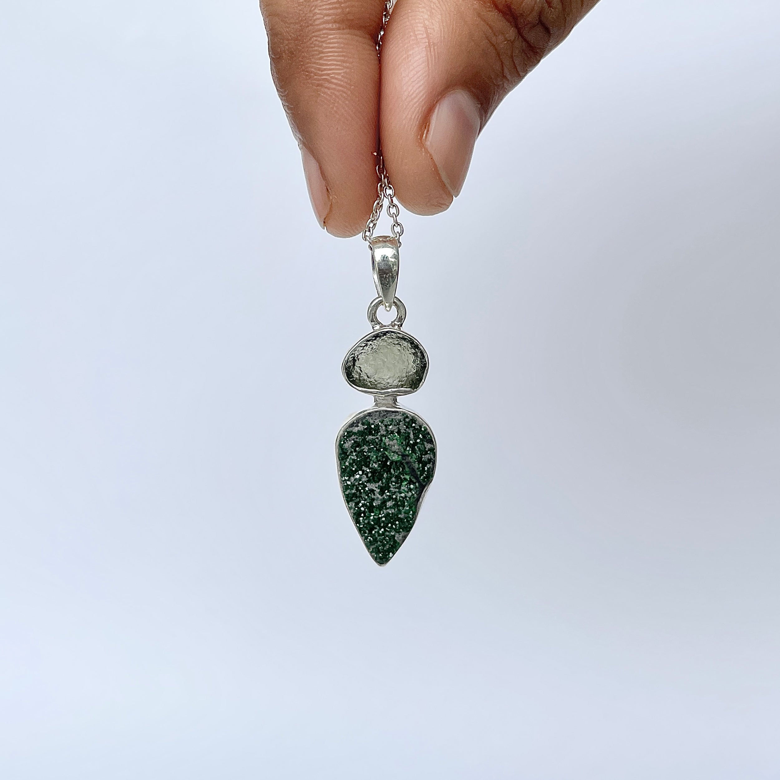 Uvarovite Pendant-(UVR-P-77.)
