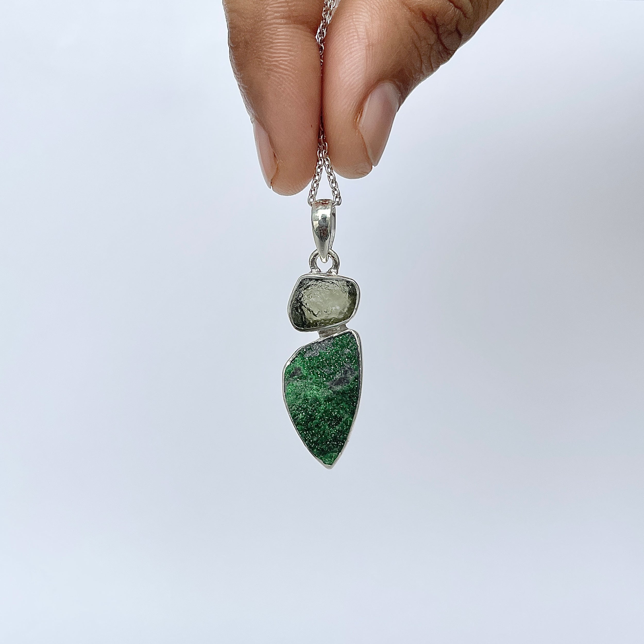 Uvarovite Pendant-(UVR-P-78.)