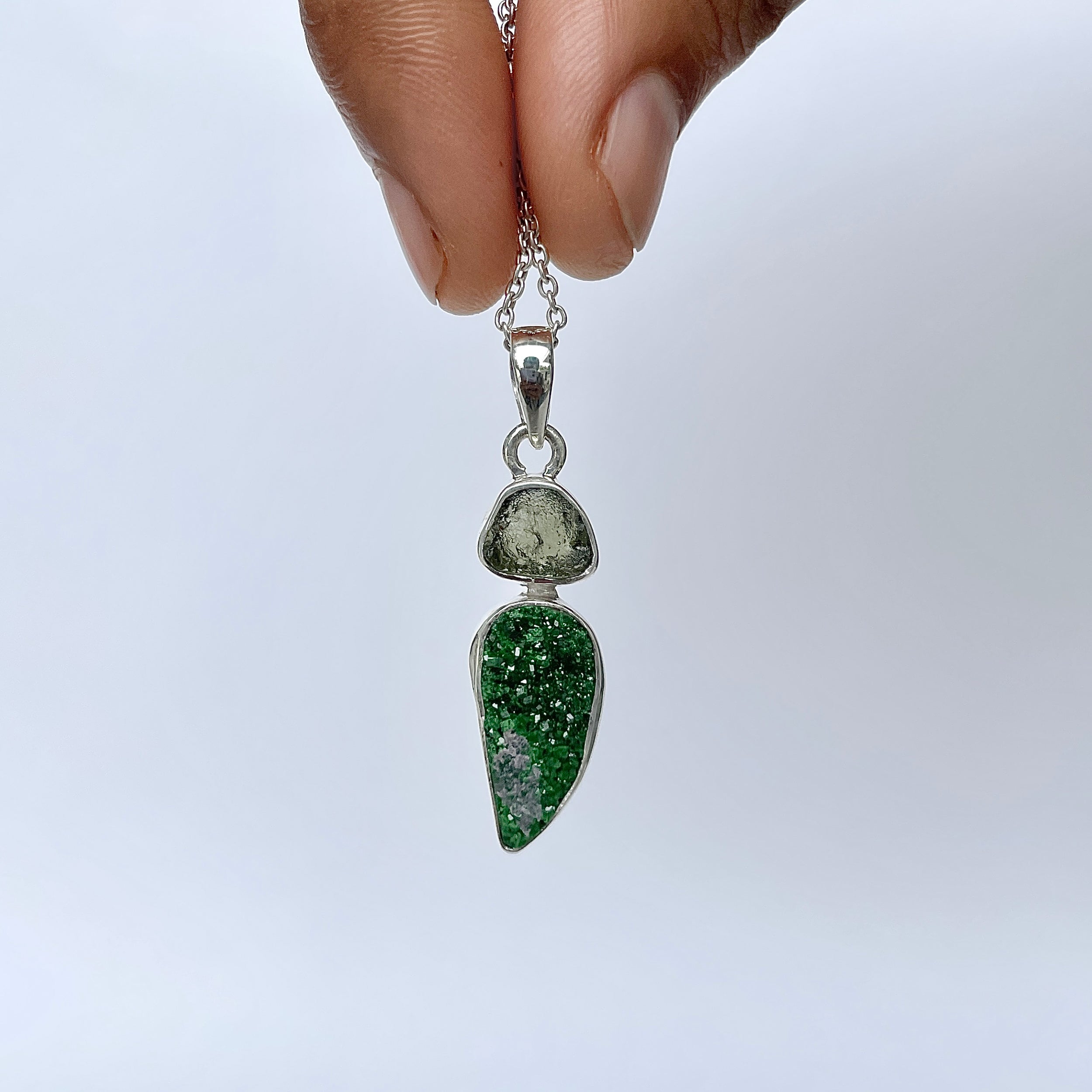 Uvarovite Pendant-(UVR-P-82.)