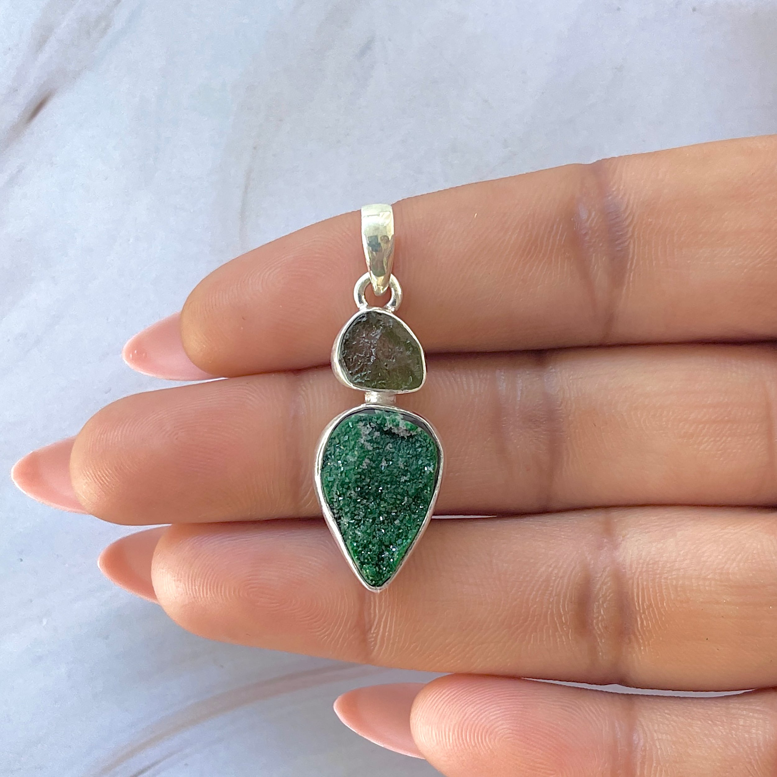 Uvarovite Pendant-(UVR-P-85.)