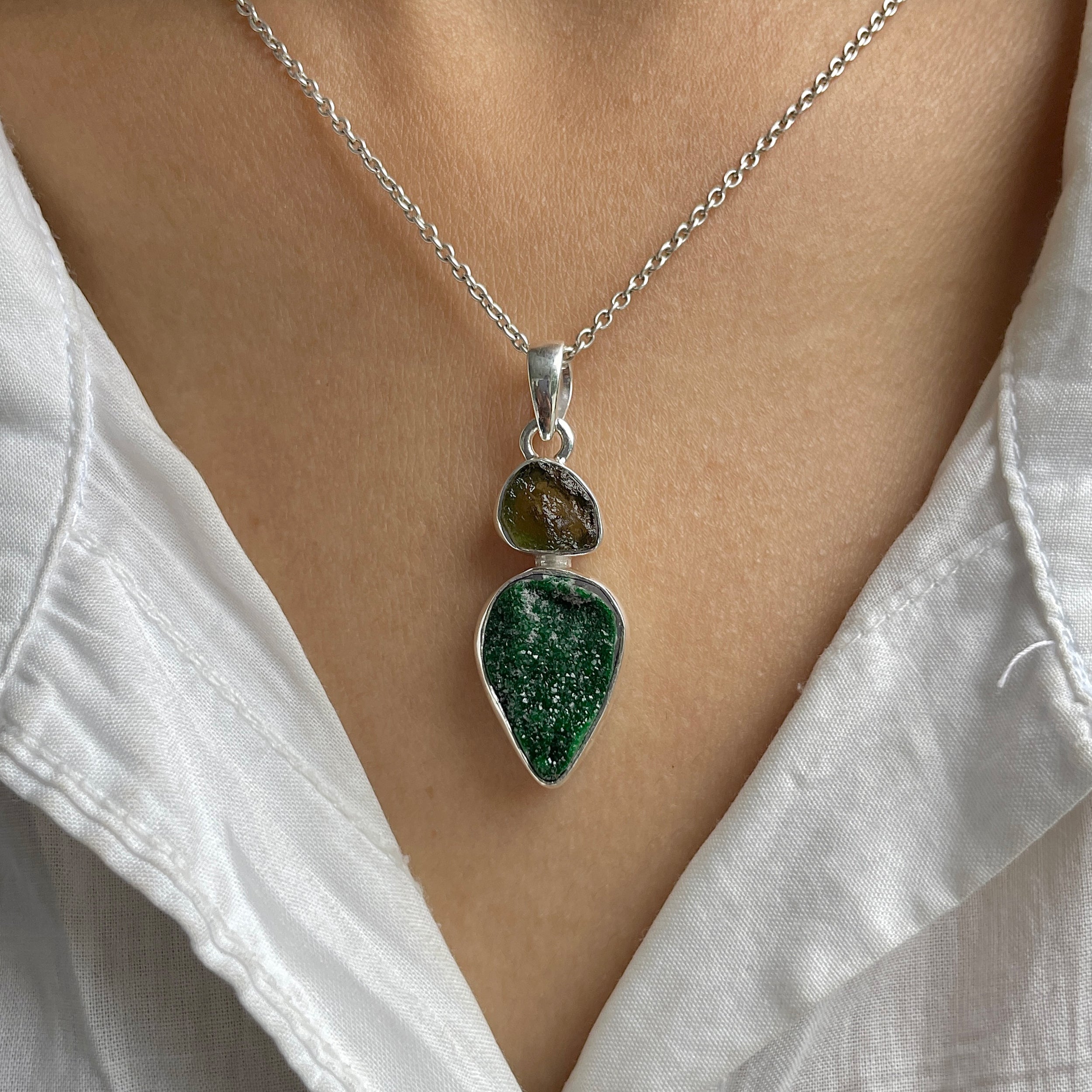 Uvarovite Pendant-(UVR-P-85.)