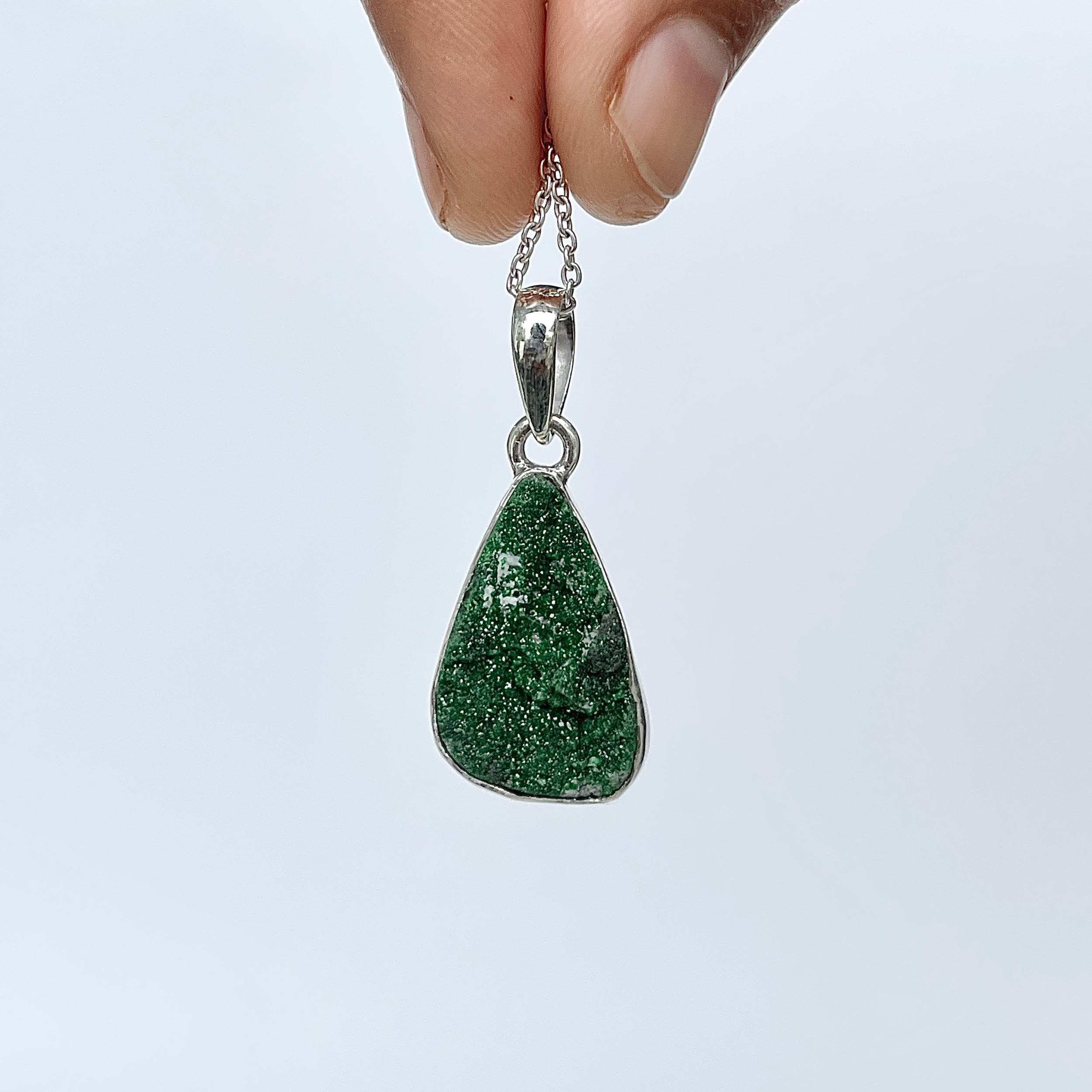 Uvarovite Pendant-(UVR-P-89.)