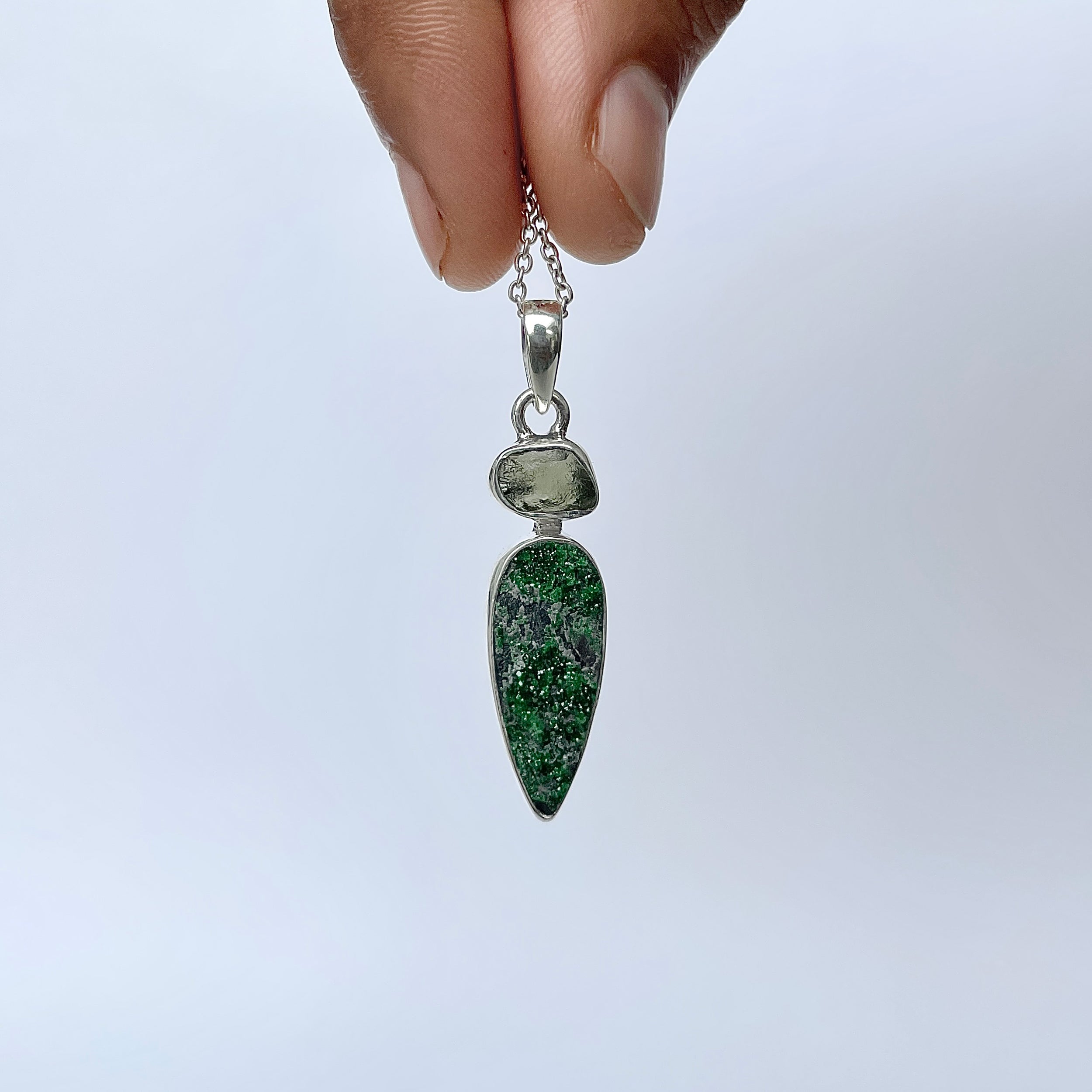 Uvarovite Pendant-(UVR-P-95.)