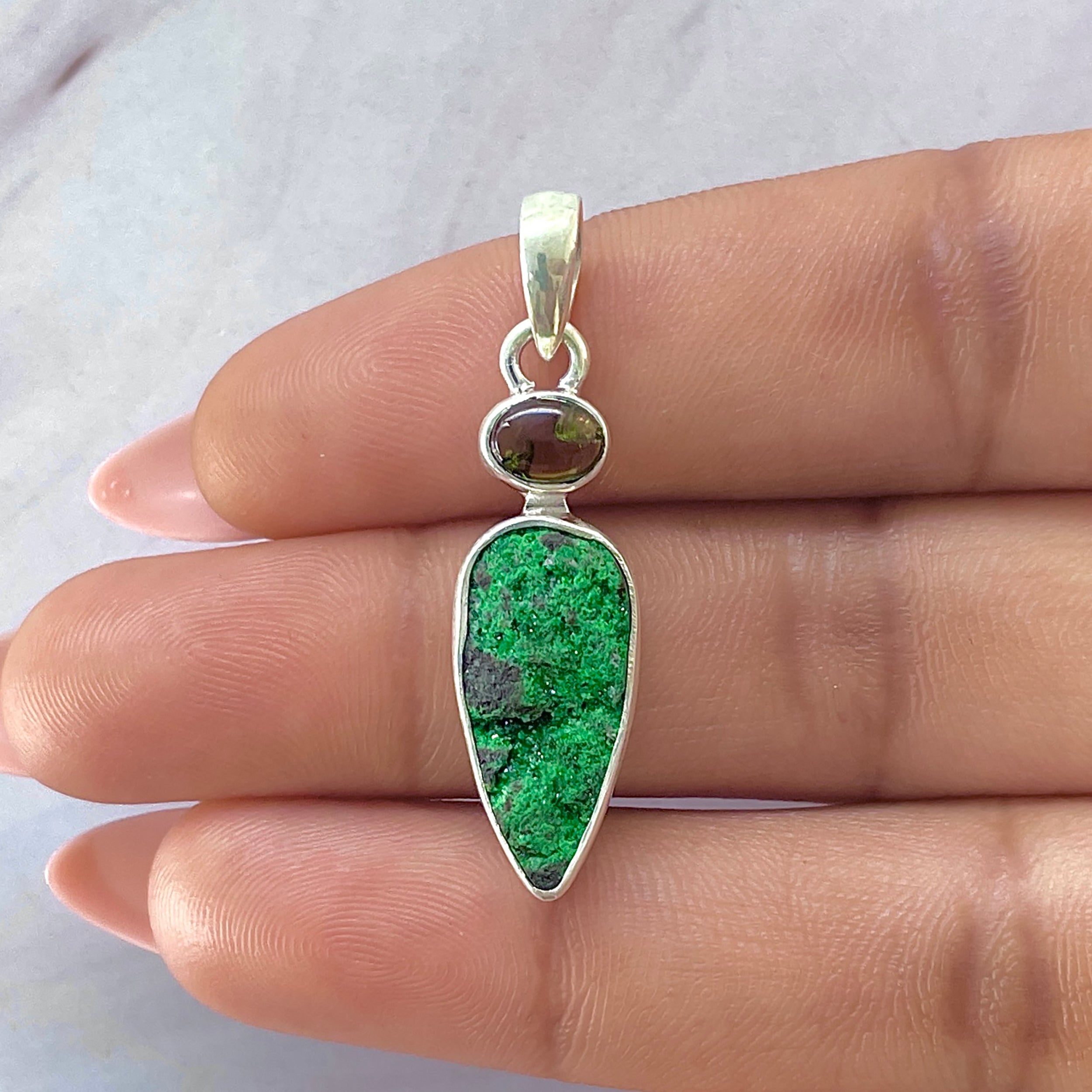 Uvarovite Pendant-(UVR-P-96.)