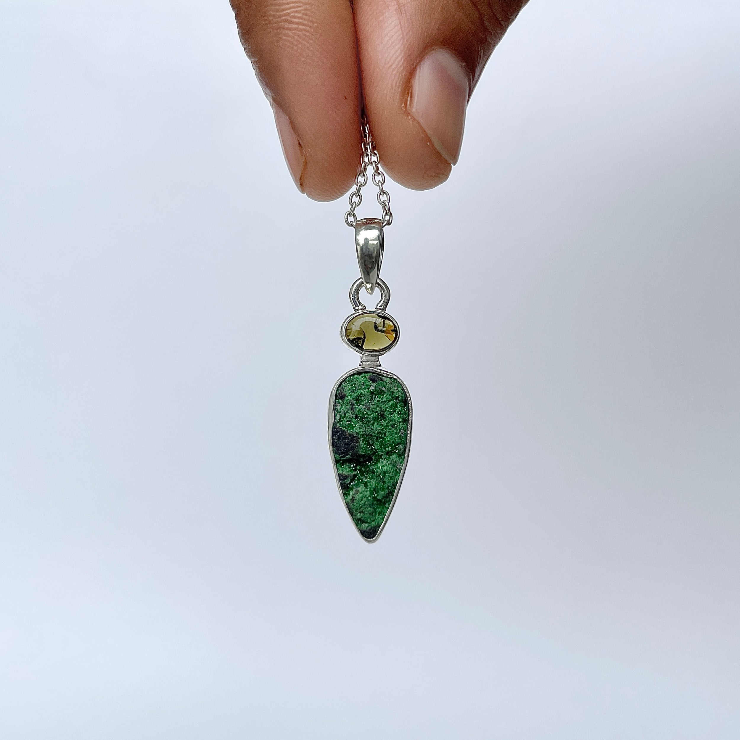 Uvarovite Pendant-(UVR-P-96.)