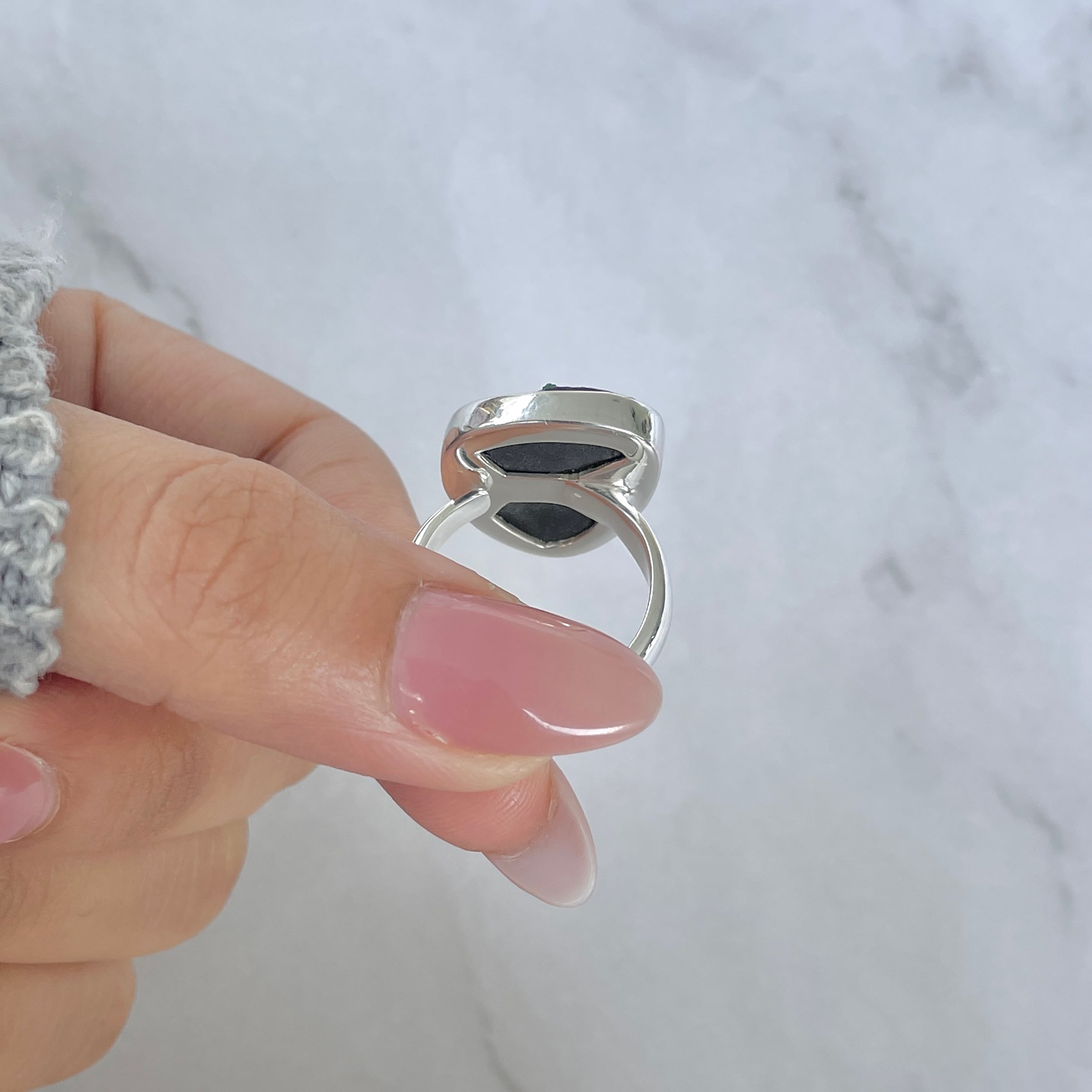 Uvarovite Adjustable Ring-(UVR-R-114.)