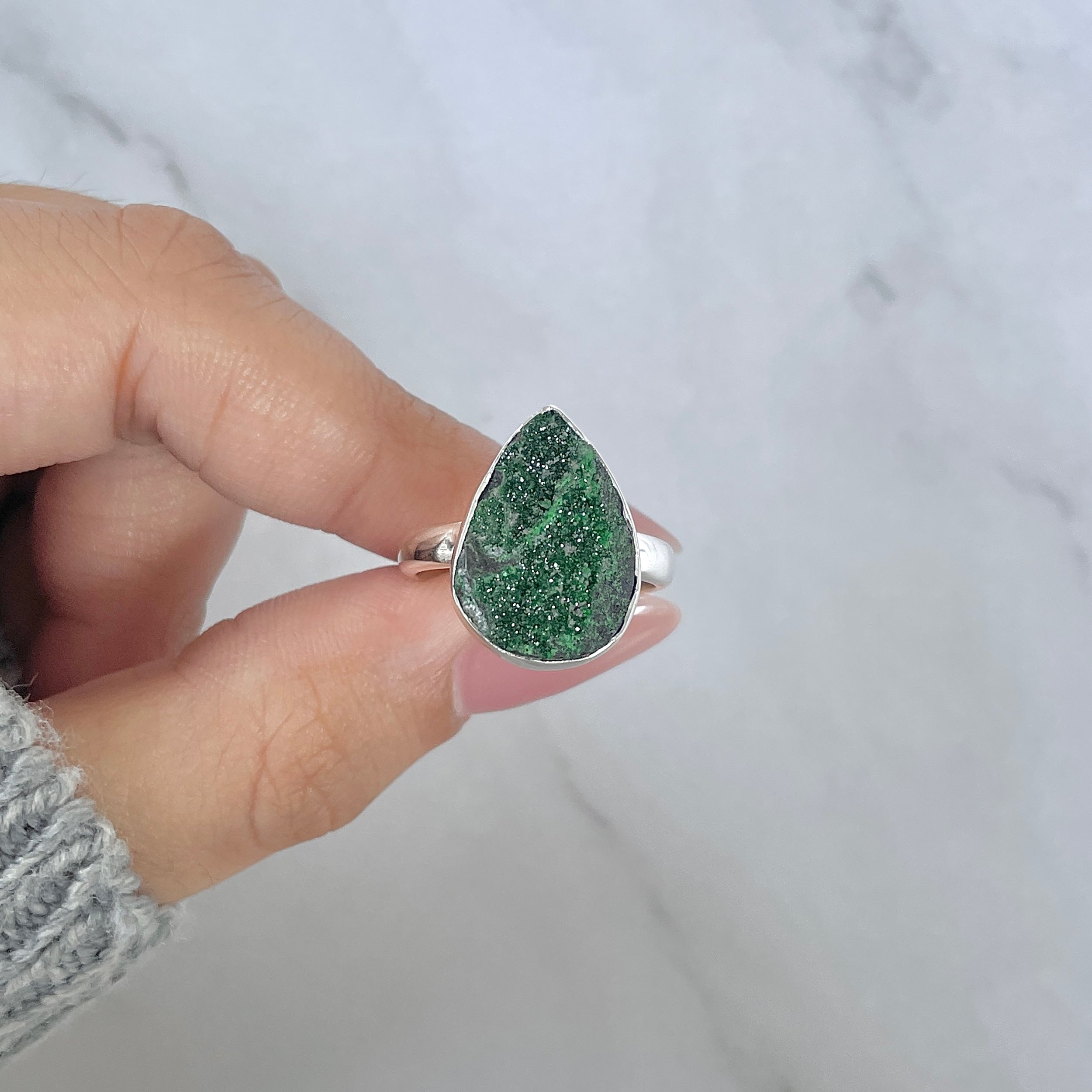 Uvarovite Ring-(UVR-R-118.)