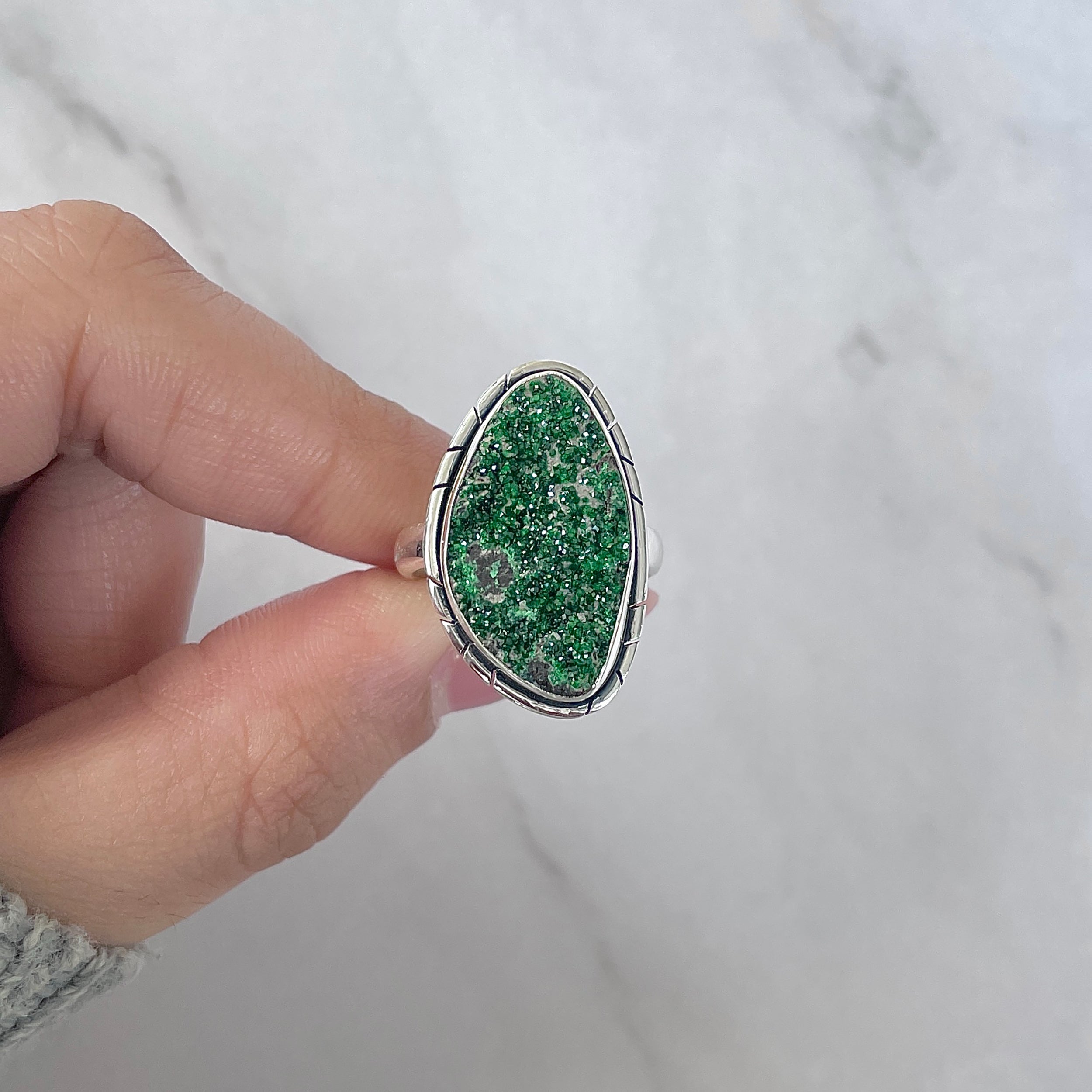 Uvarovite Ring-(UVR-R-123.)