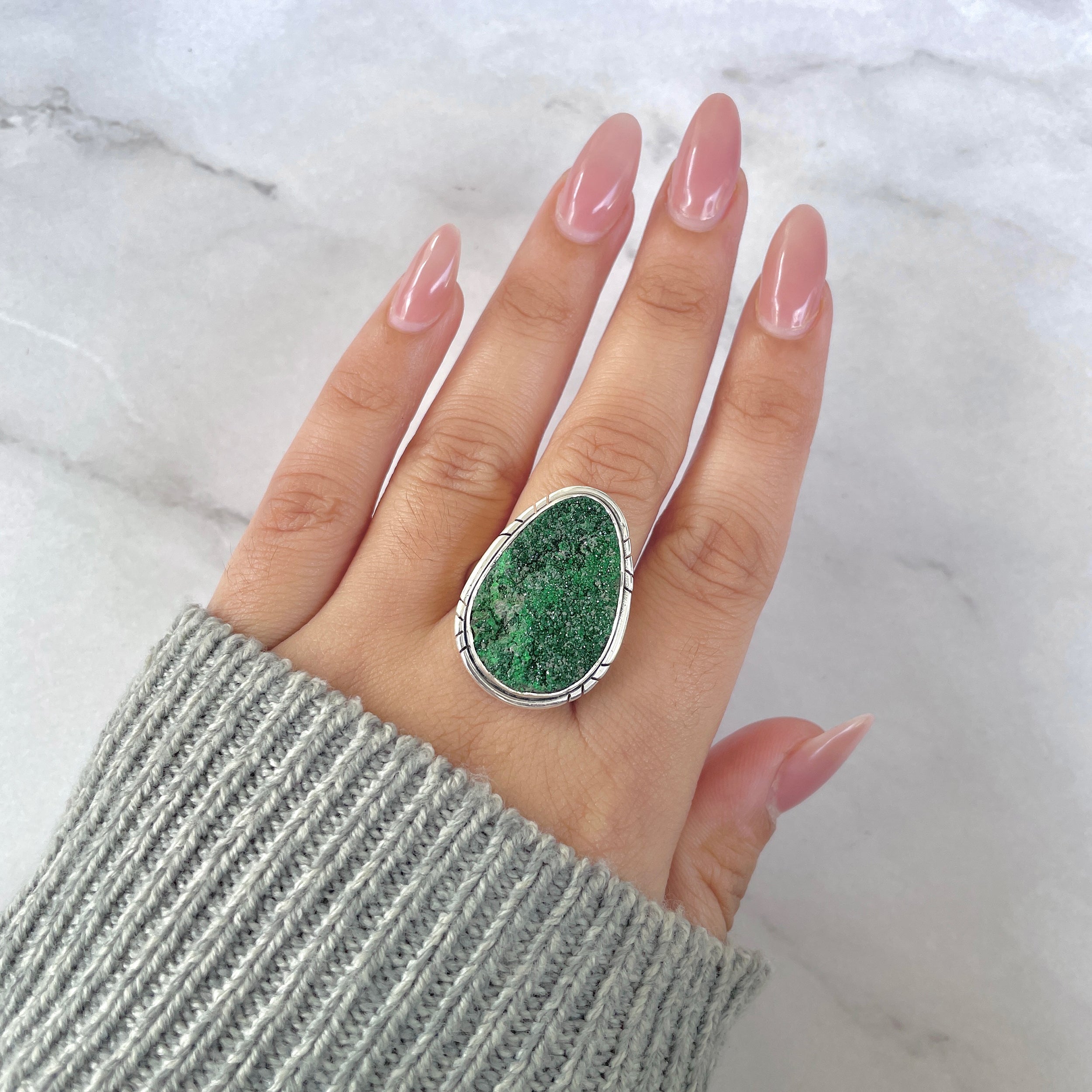 Uvarovite Ring-(UVR-R-124.)