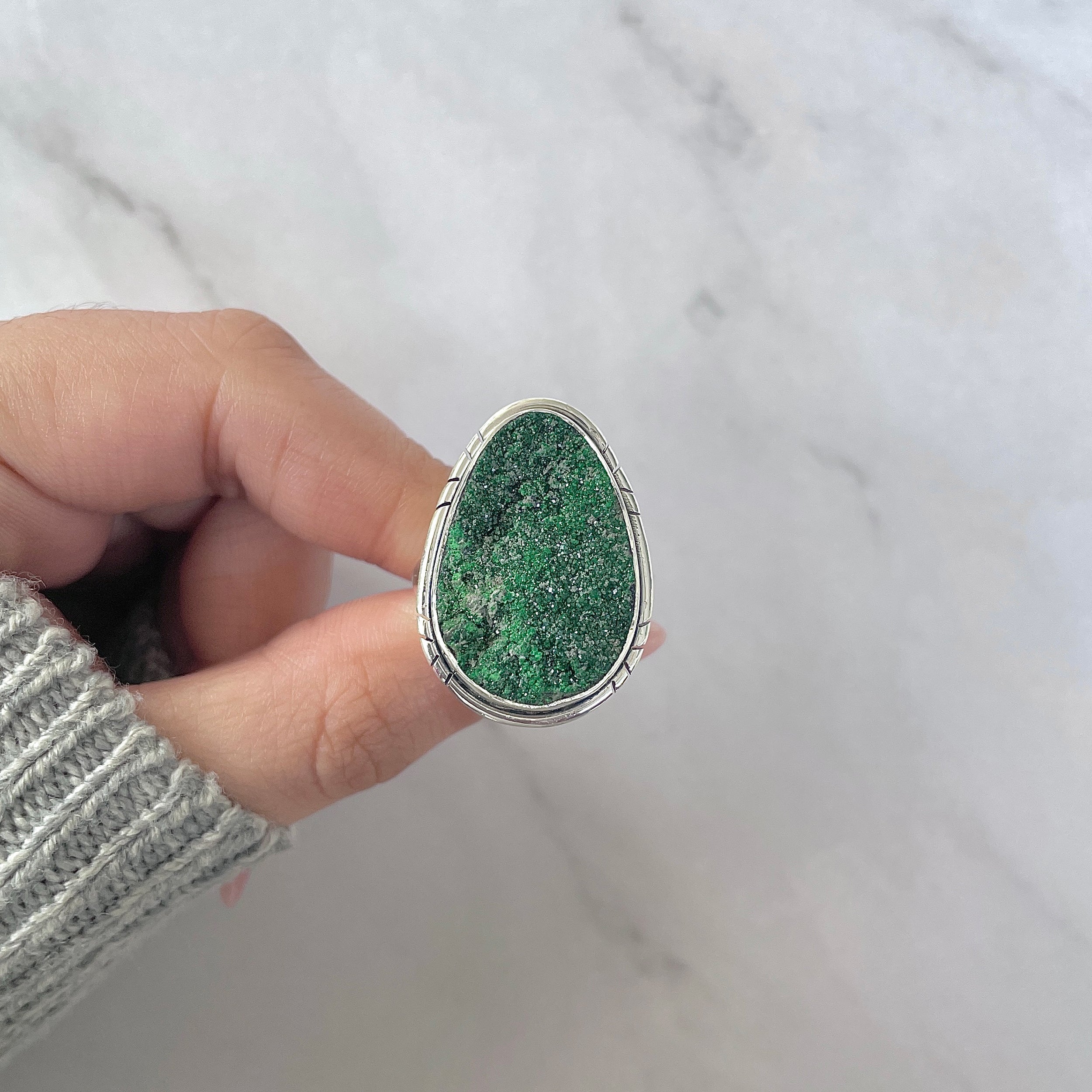 Uvarovite Ring-(UVR-R-124.)