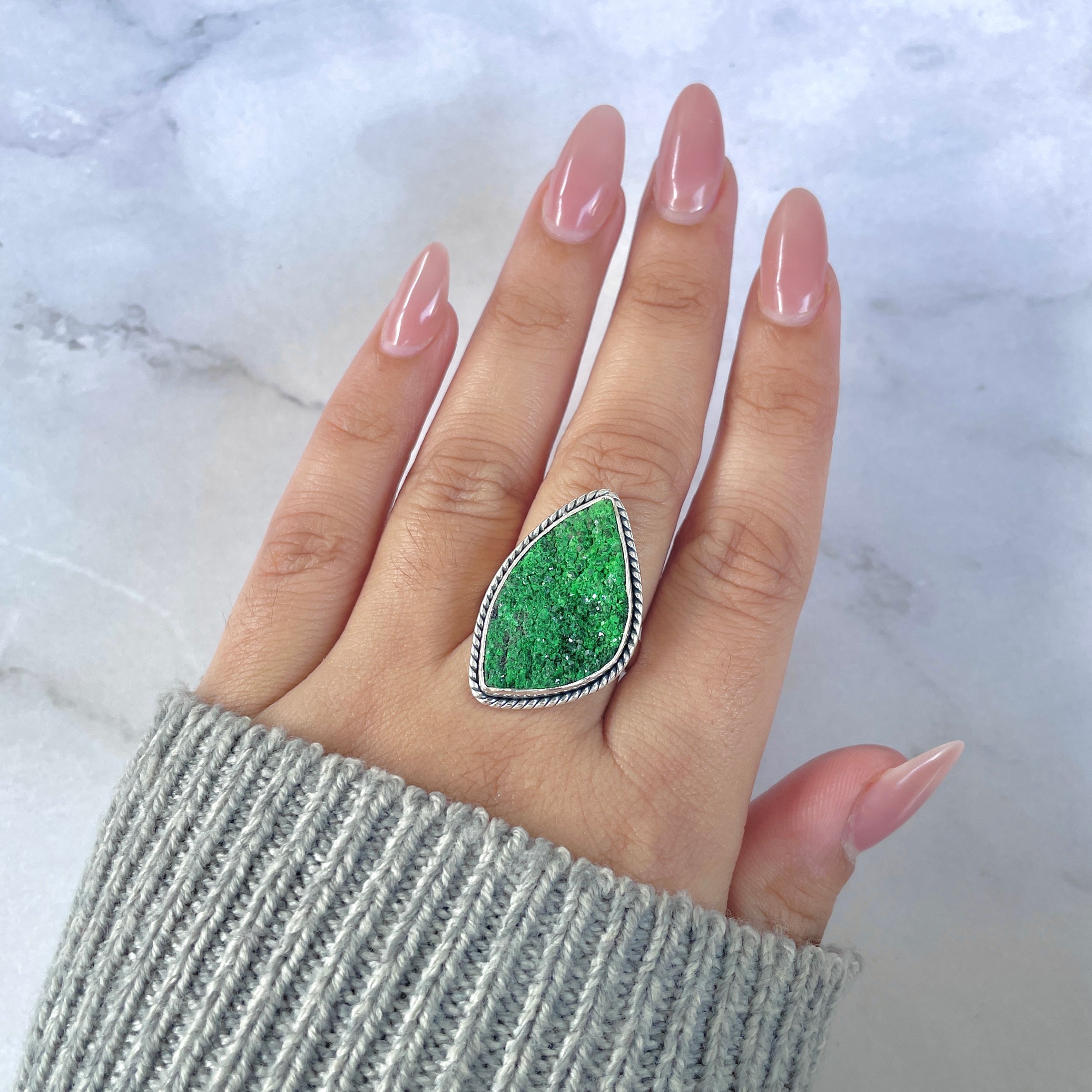 Uvarovite Ring-(UVR-R-129.)