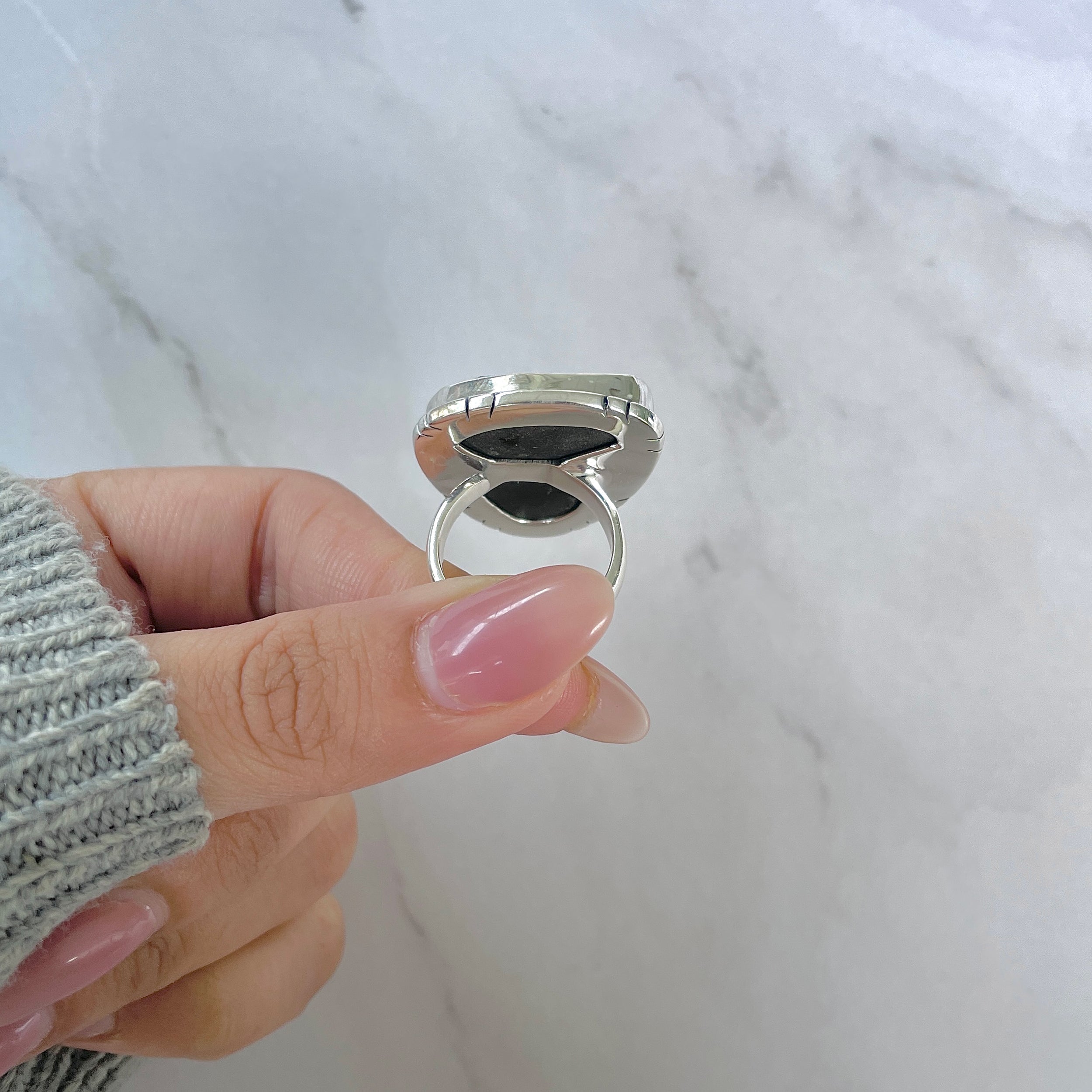 Uvarovite Adjustable Ring-(UVR-R-136.)