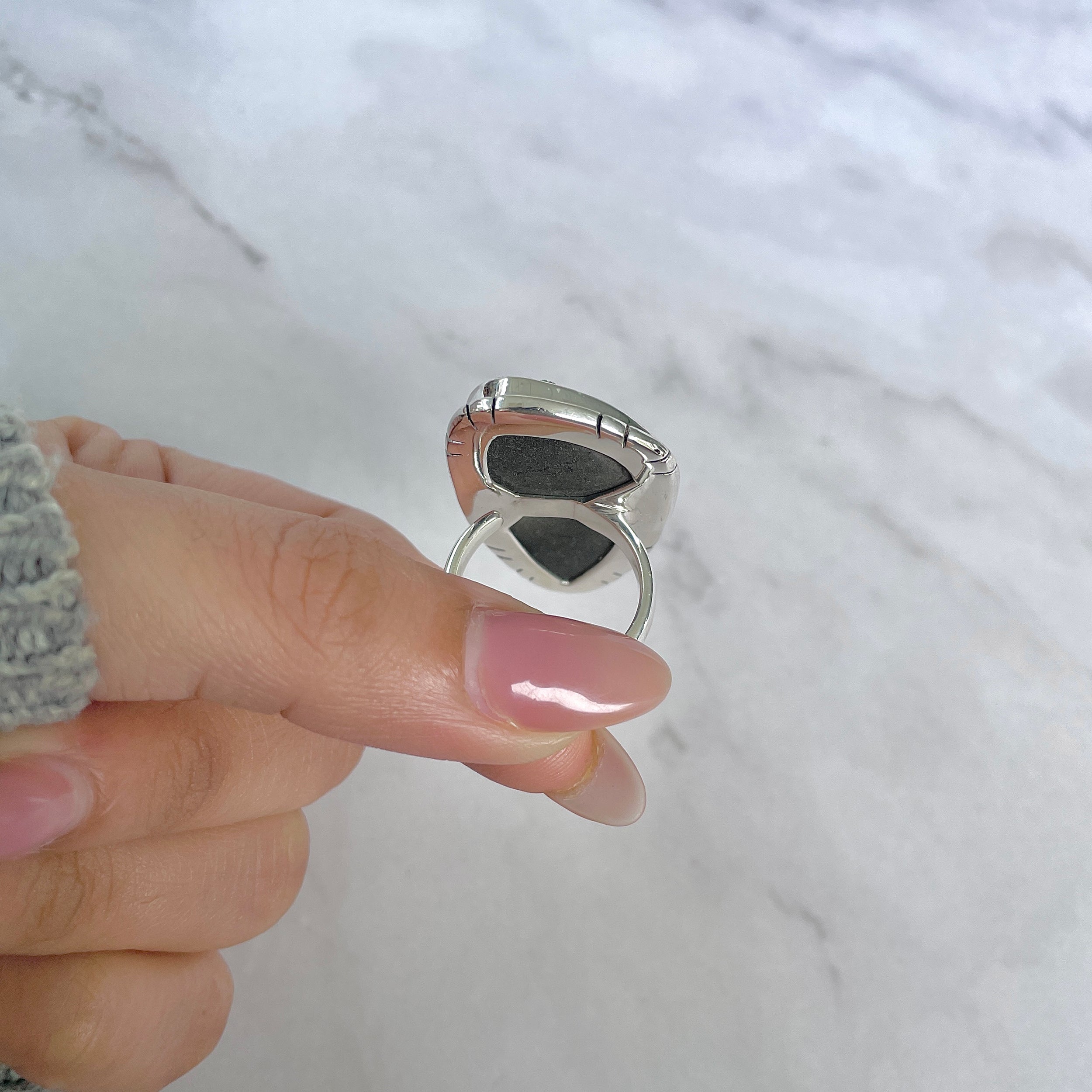 Uvarovite Adjustable Ring-(UVR-R-139.)