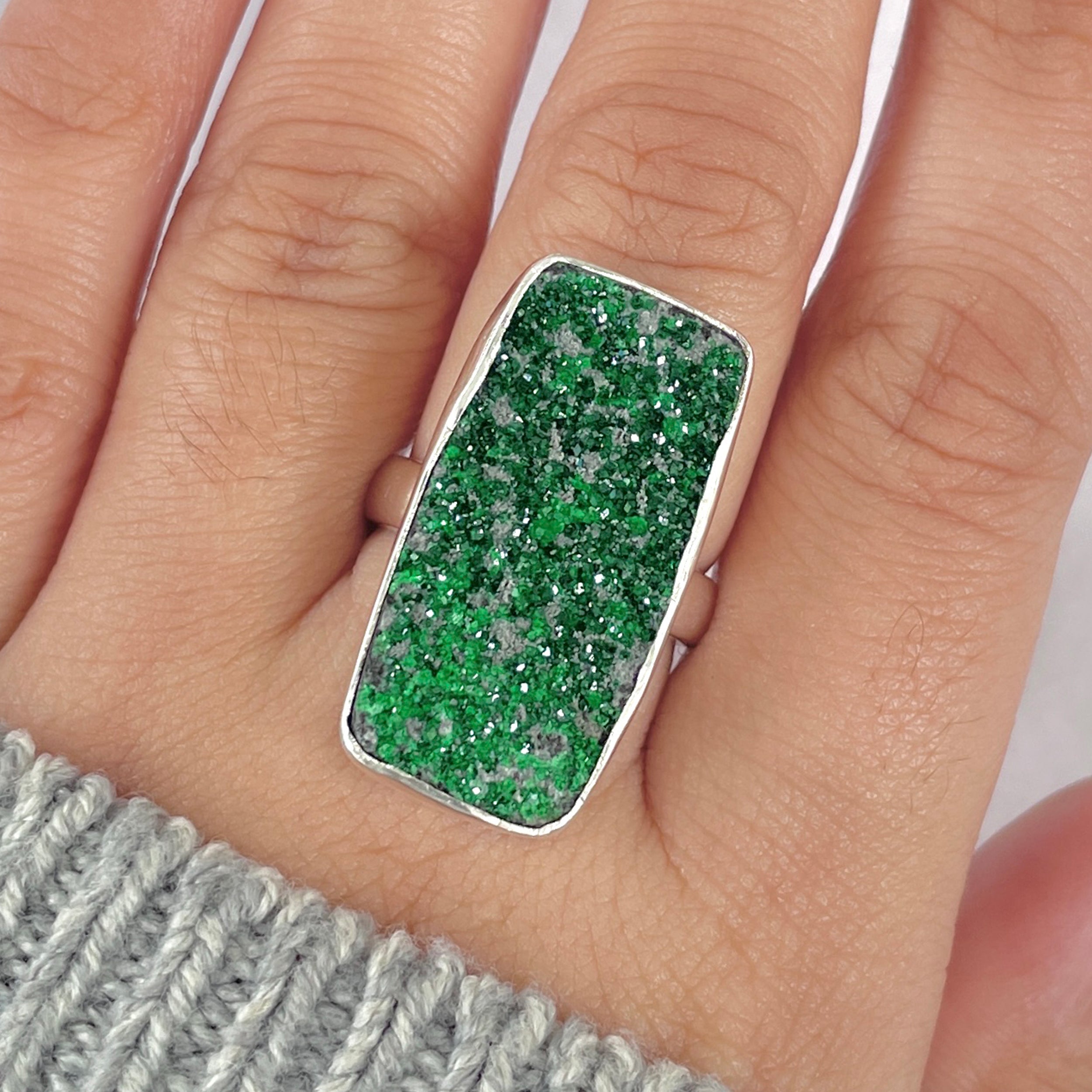 Uvarovite Ring-(UVR-R-145.)