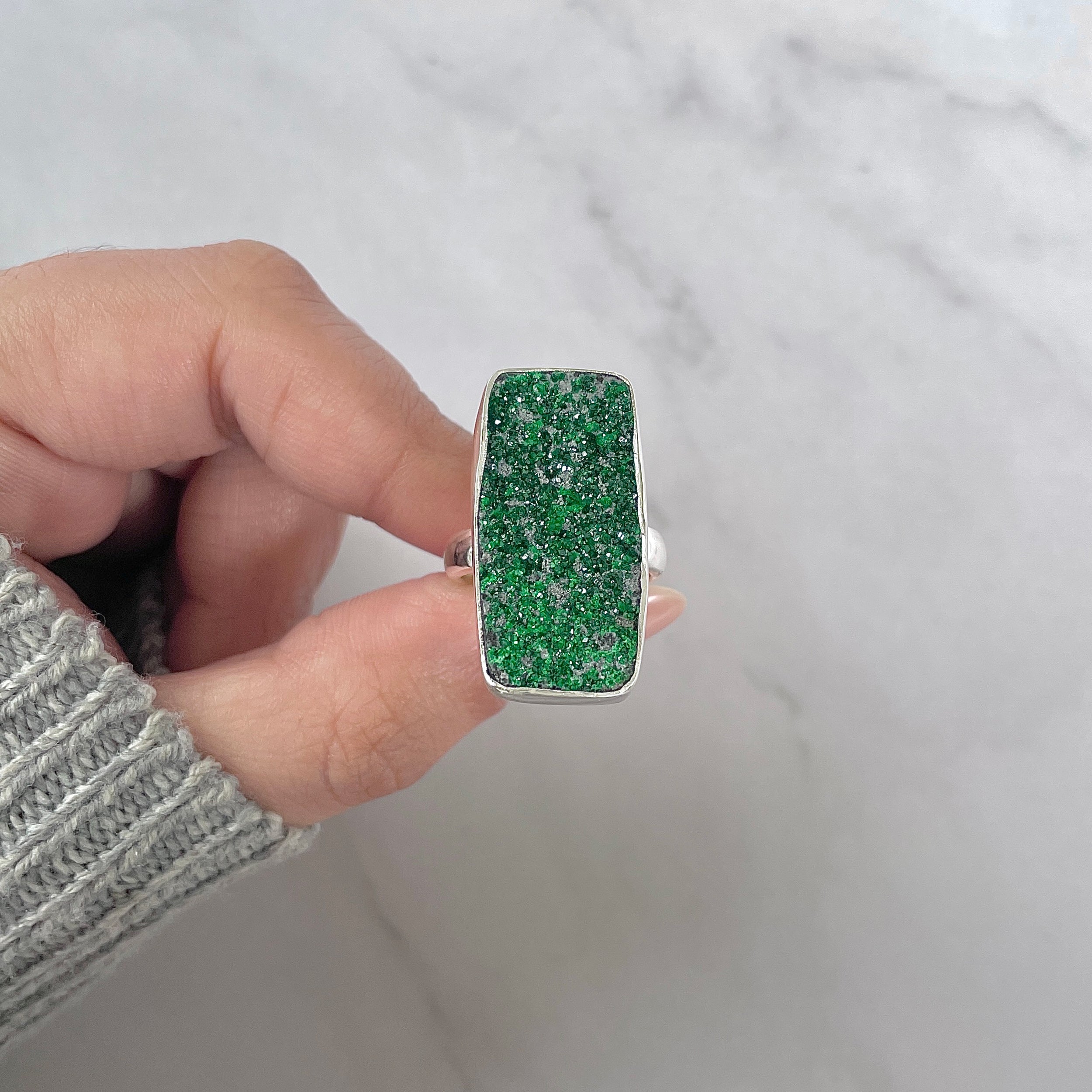 Uvarovite Ring-(UVR-R-145.)