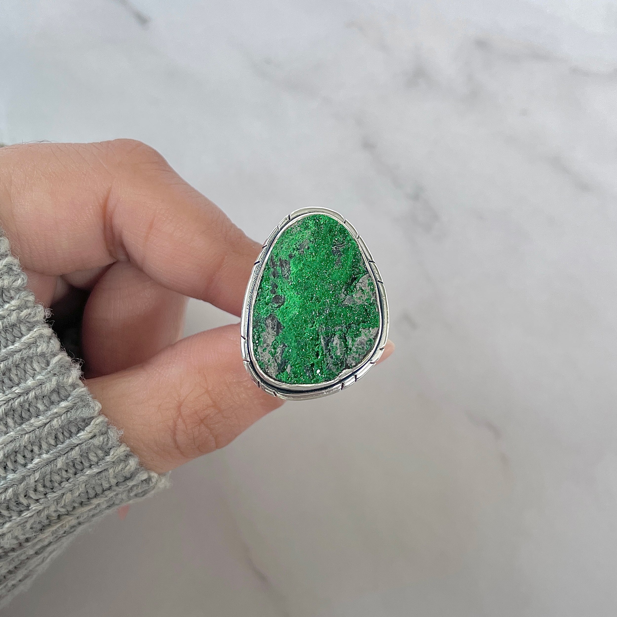 Uvarovite Ring-(UVR-R-149.)