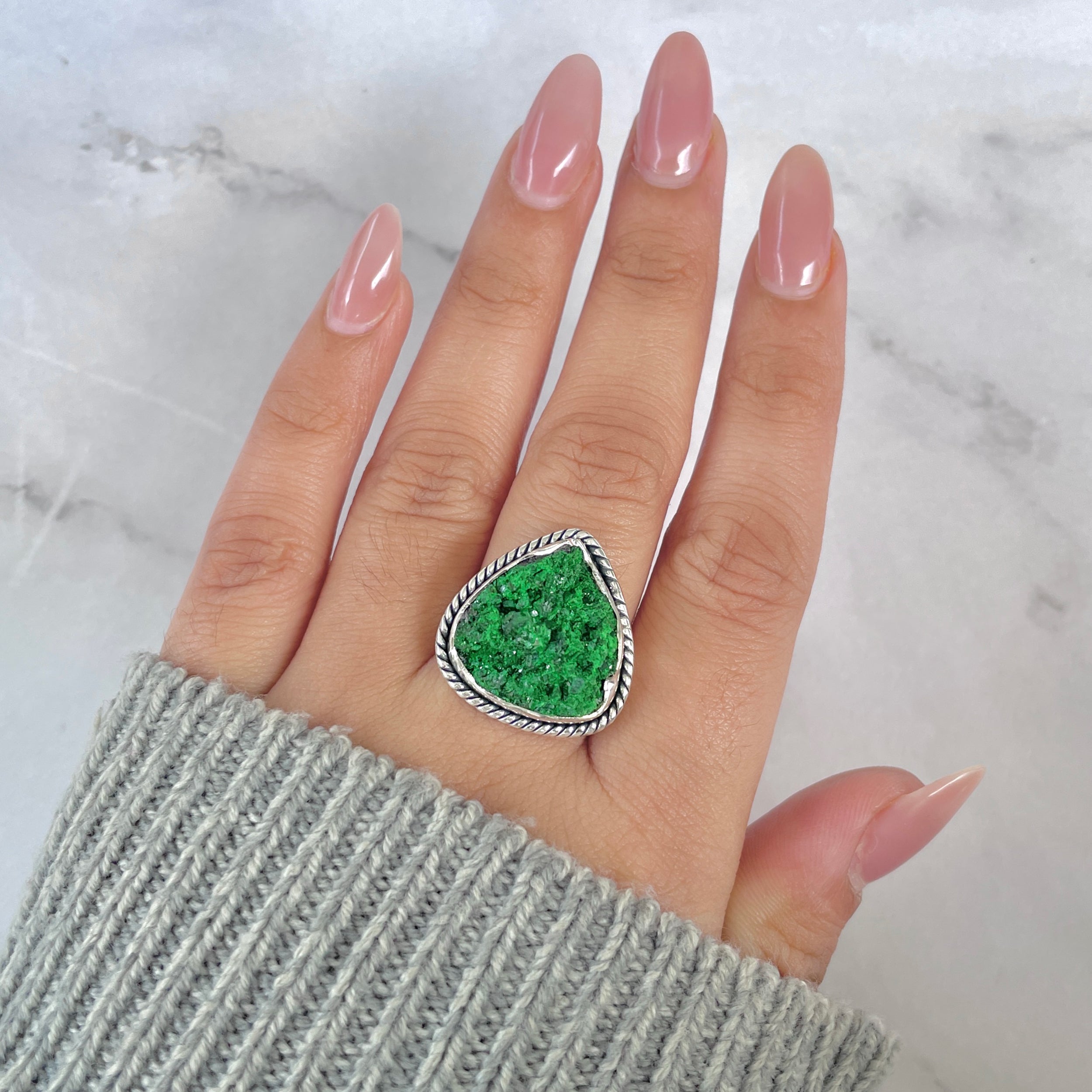 Uvarovite Ring-(UVR-R-155.)