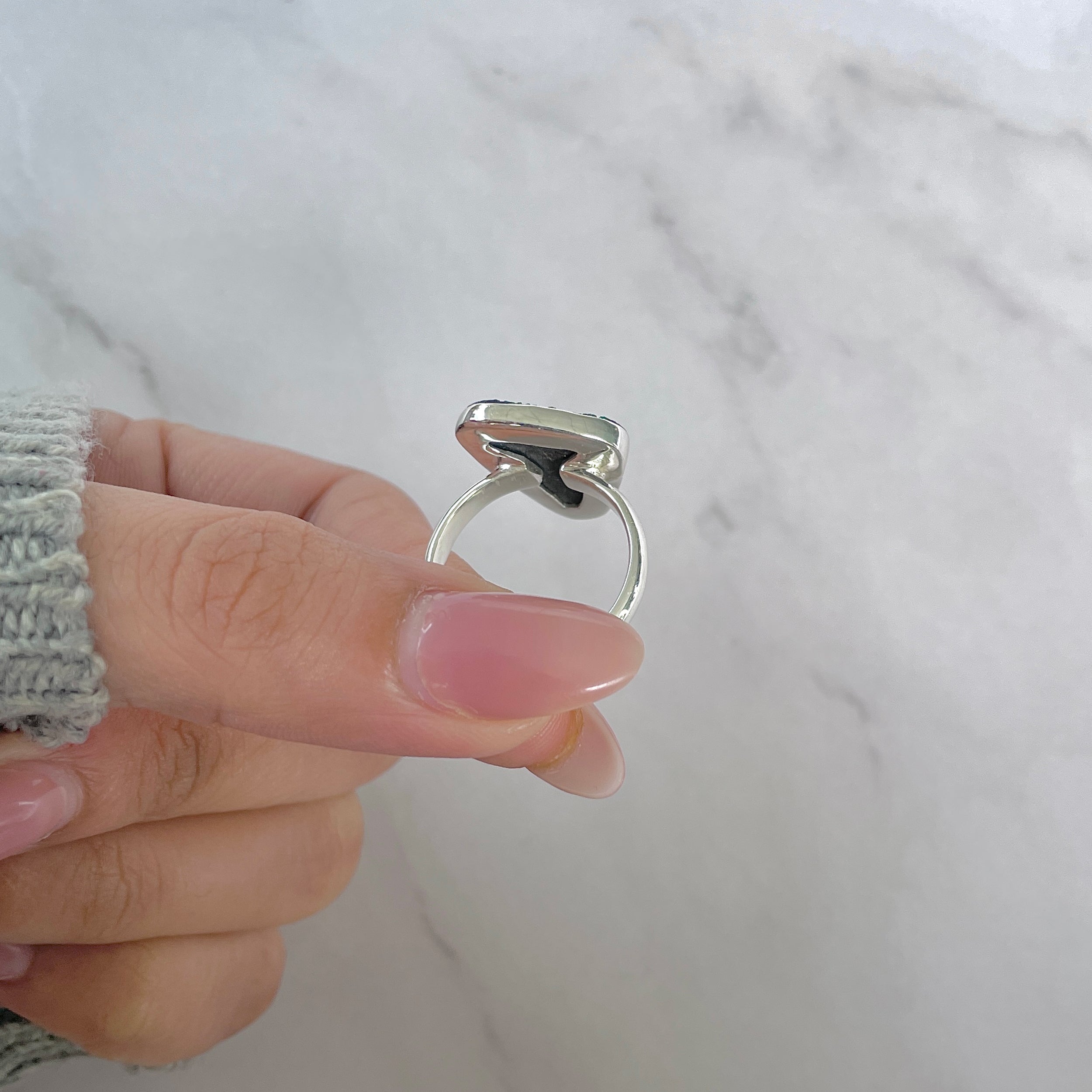 Uvarovite Ring Size 8-(UVR-R-156.)