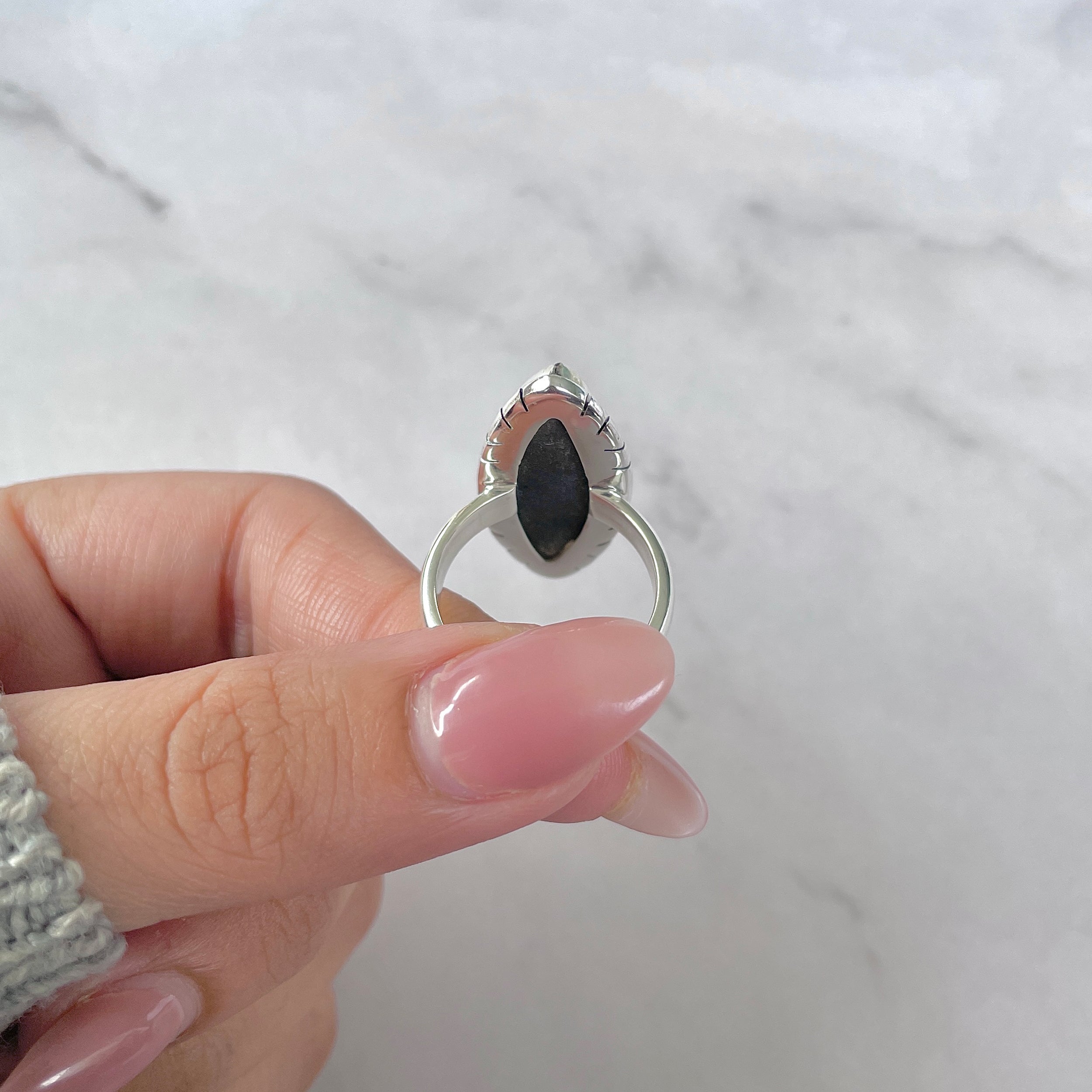 Uvarovite Ring Size 8-(UVR-R-176.)