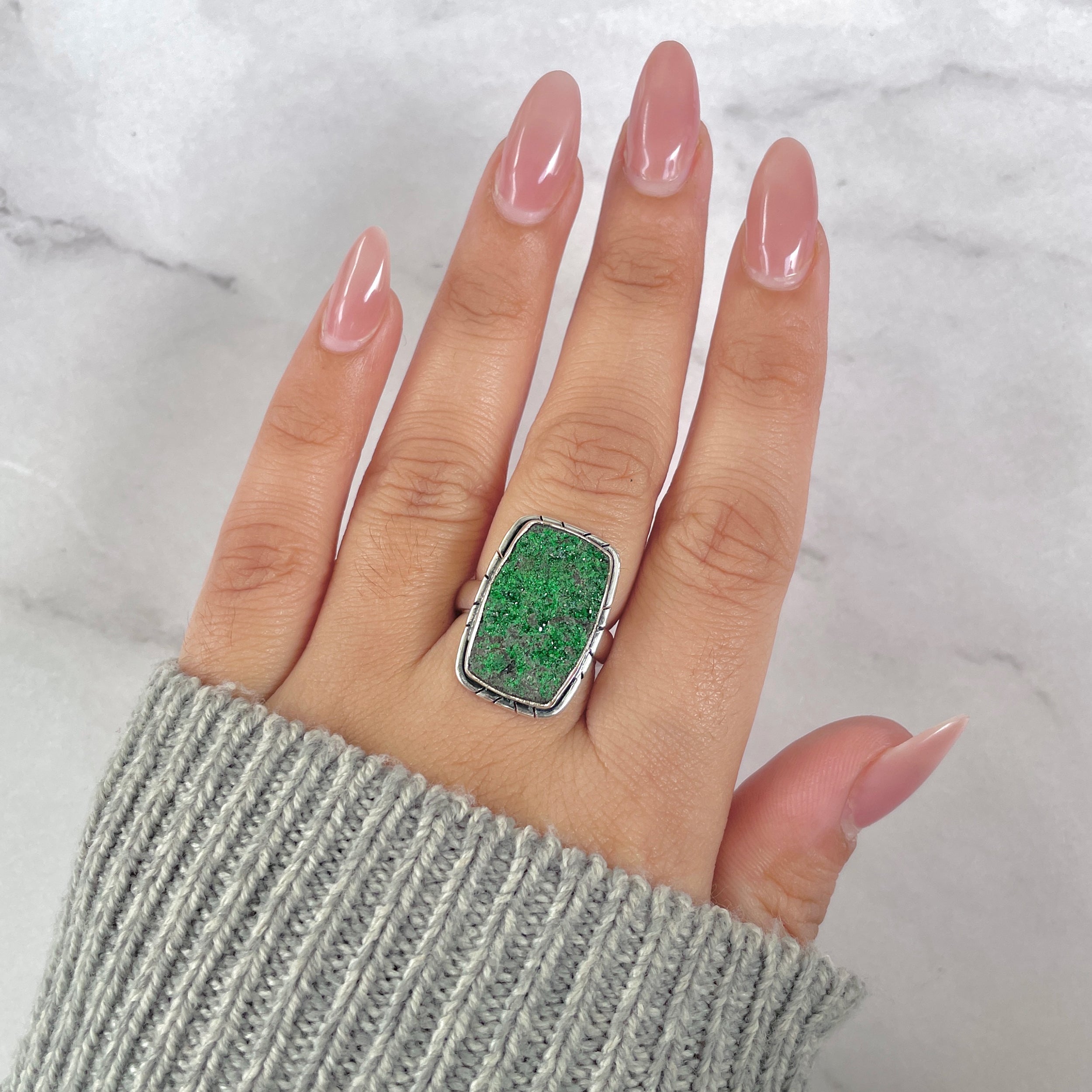 Uvarovite Ring-(UVR-R-180.)