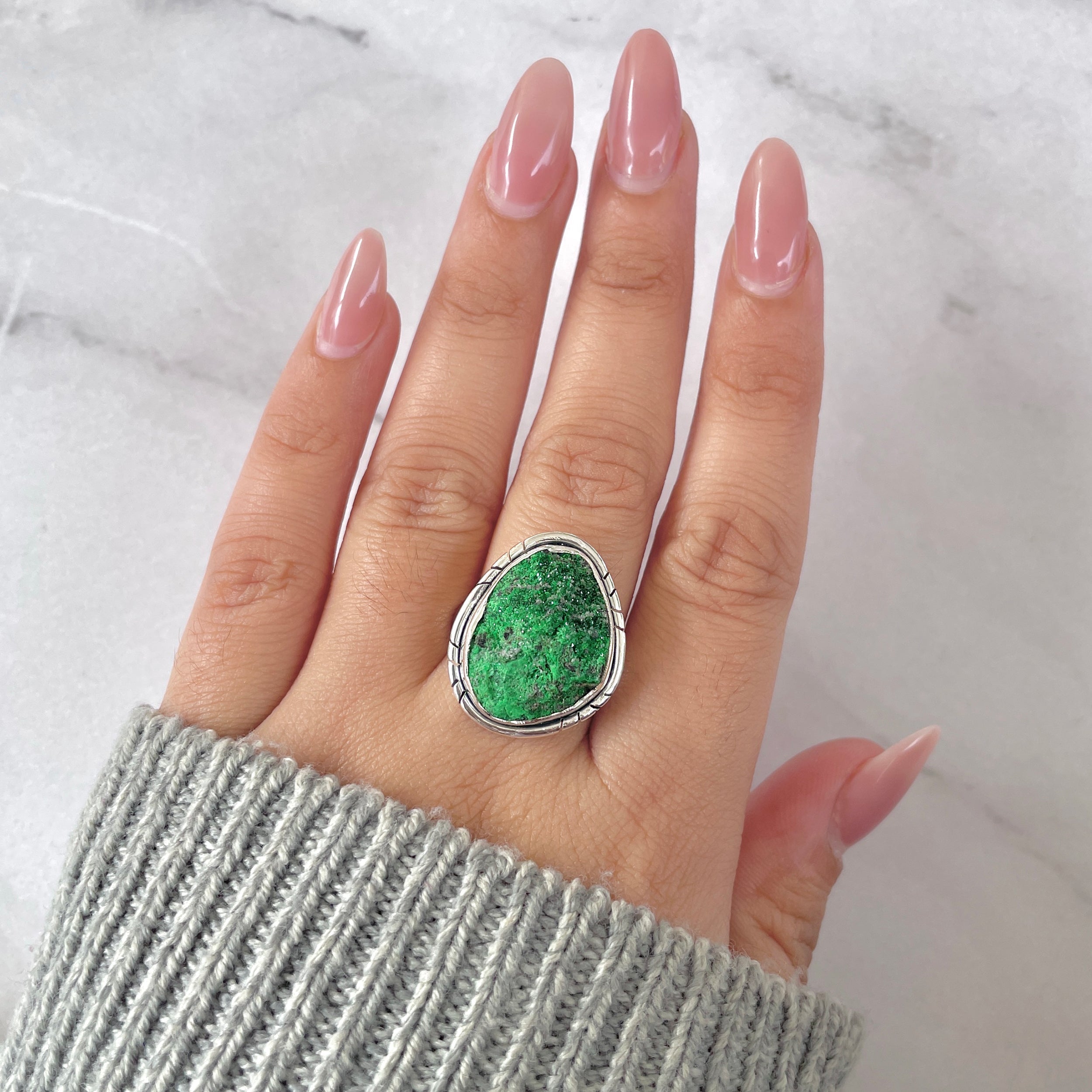 Uvarovite Ring-(UVR-R-182.)