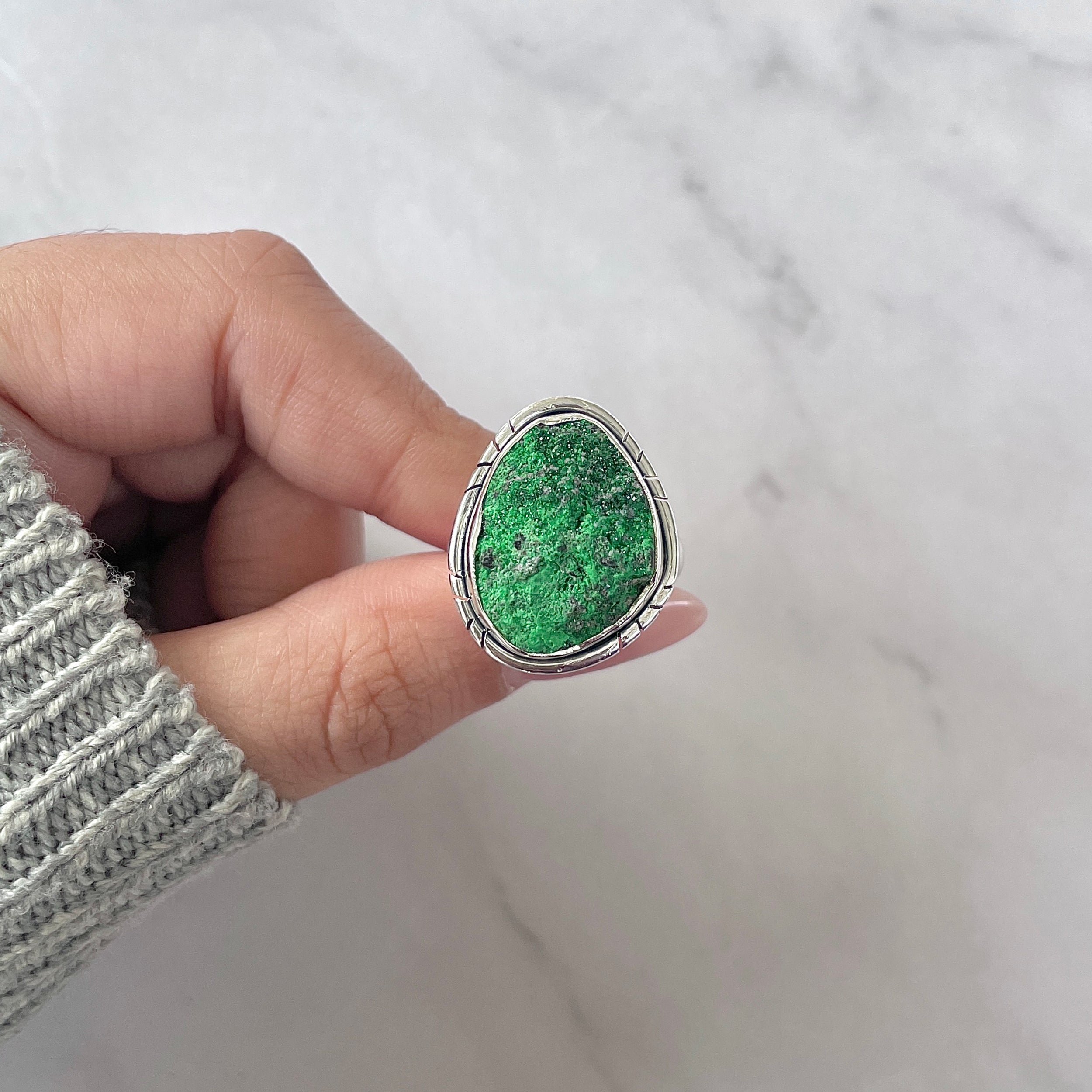 Uvarovite Ring-(UVR-R-182.)