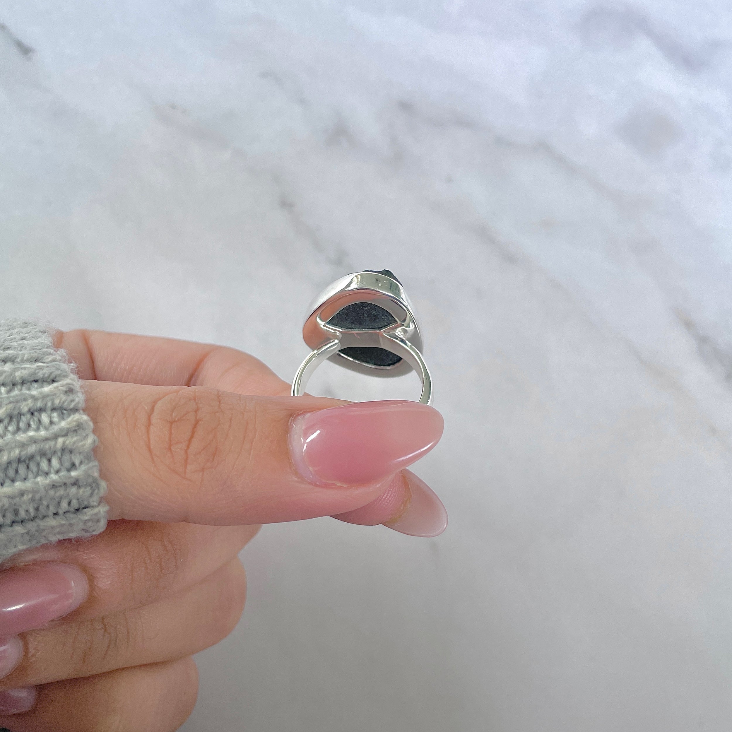 Uvarovite Adjustable Ring-(UVR-R-186.)