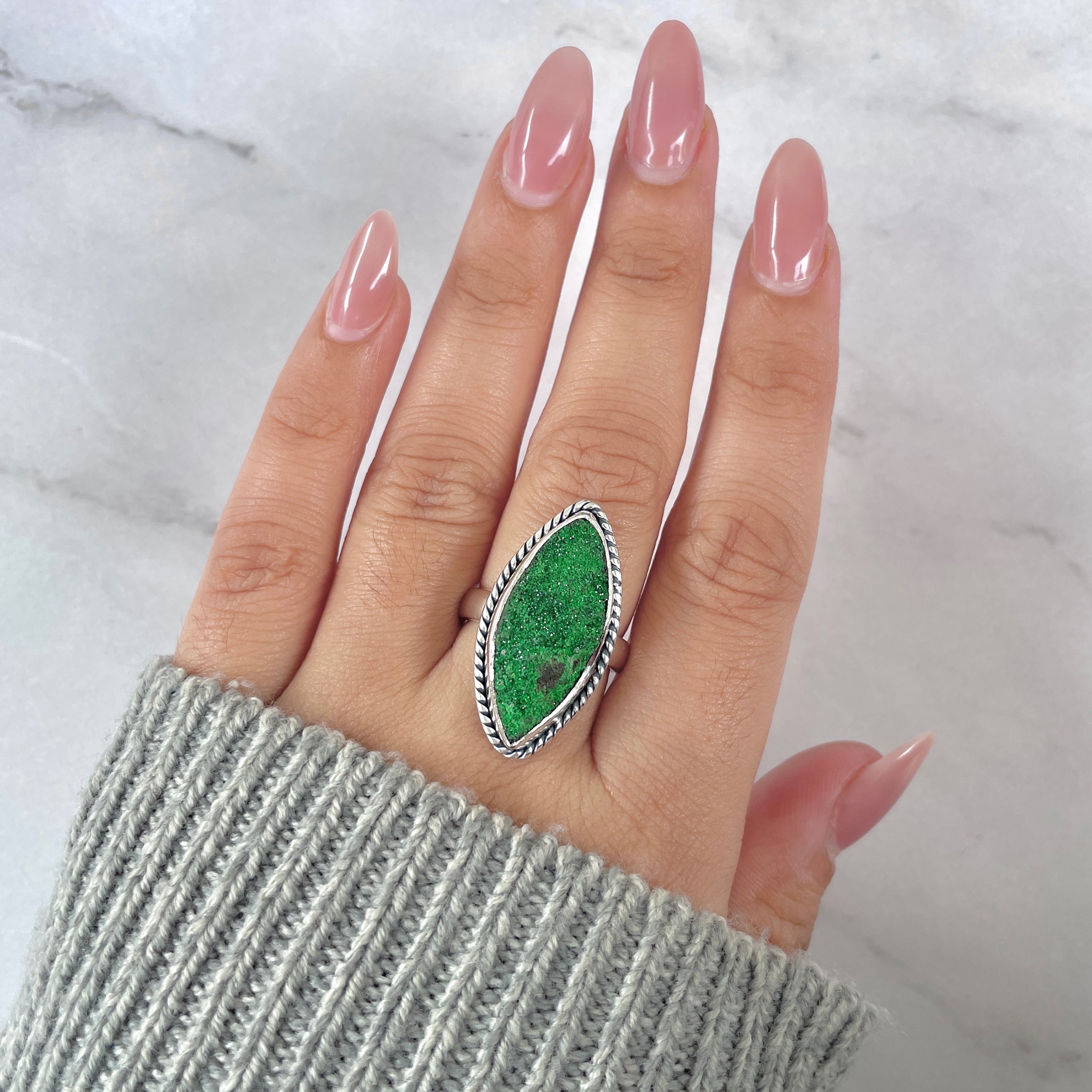 Uvarovite Ring-(UVR-R-187.)