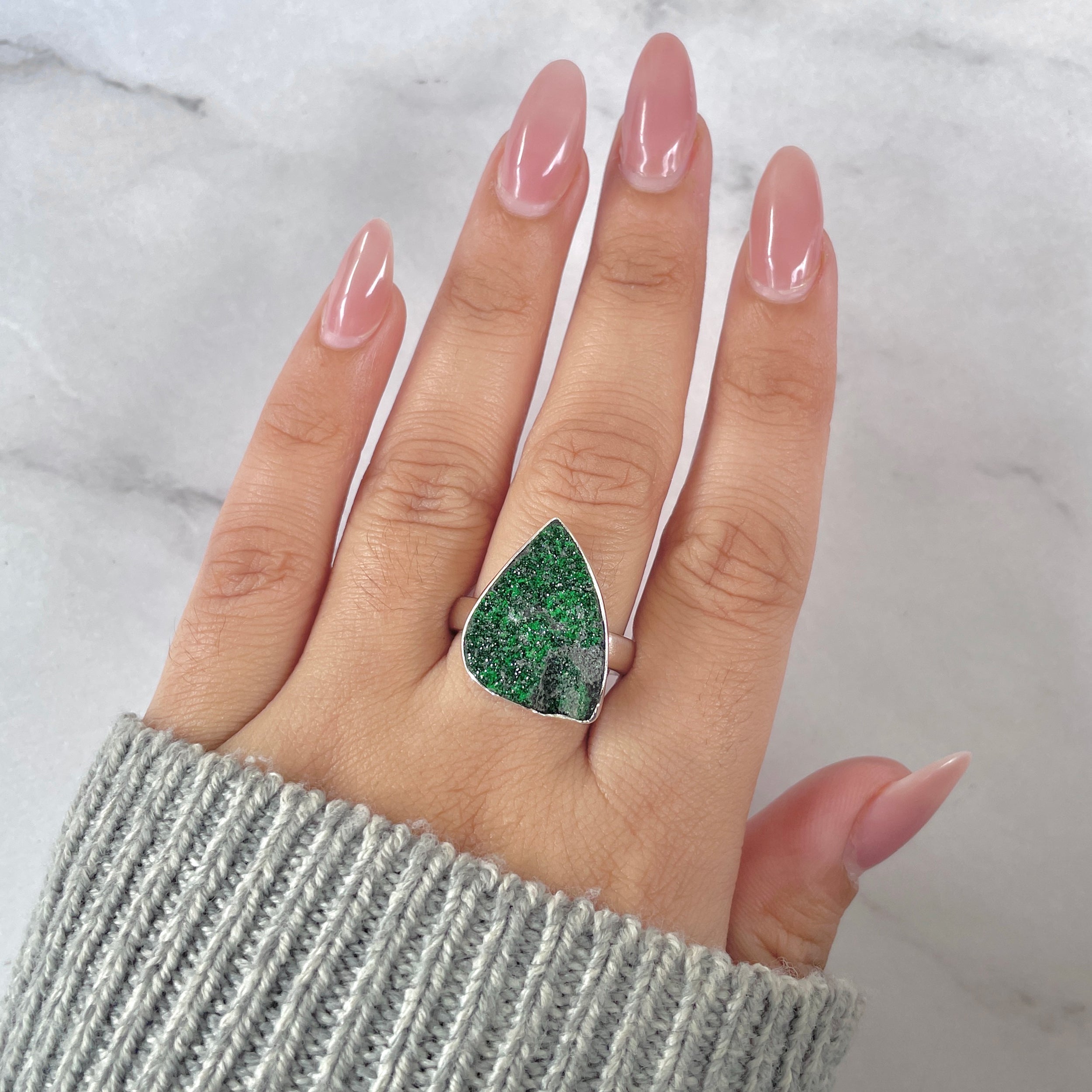 Uvarovite Ring-(UVR-R-188.)