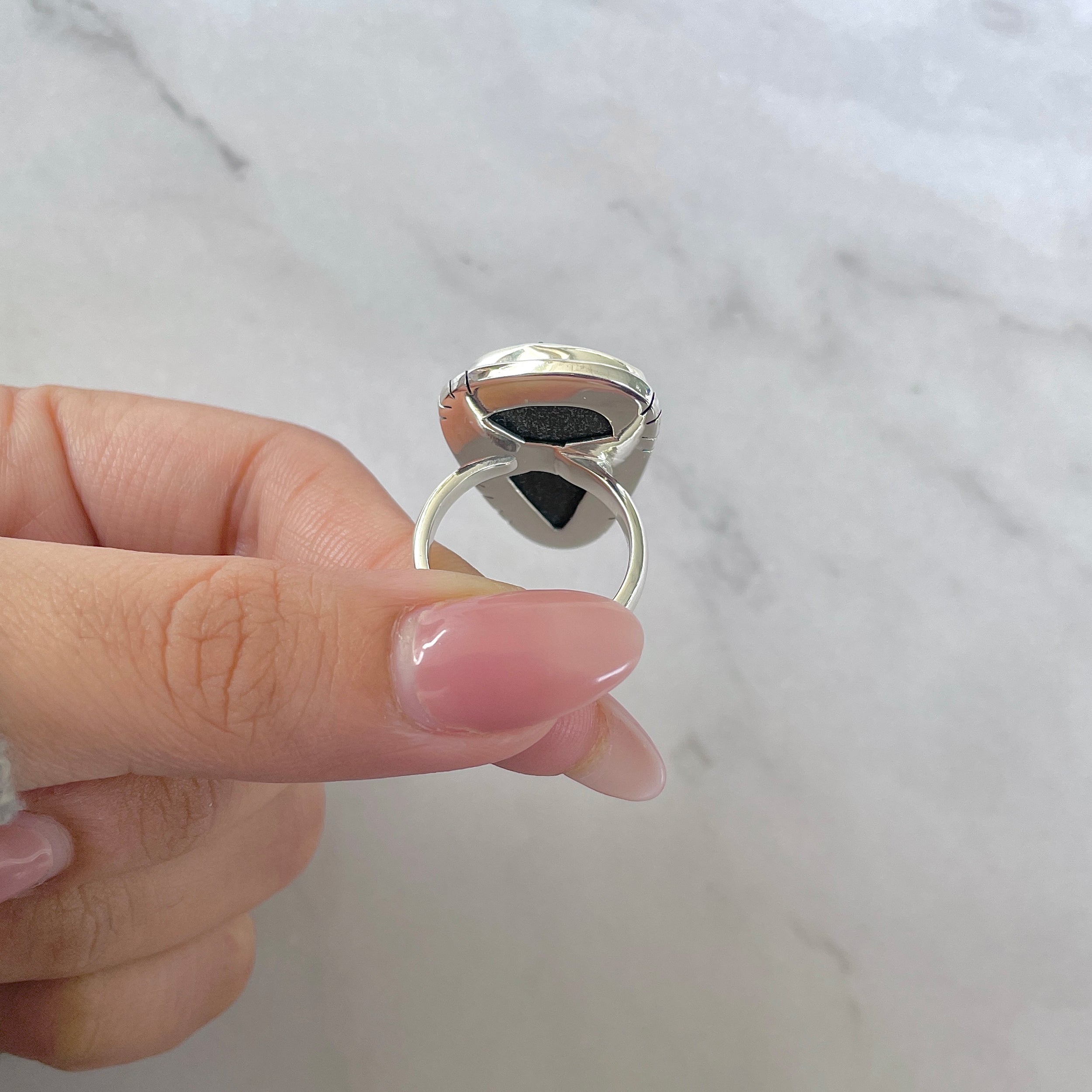 Uvarovite Adjustable Ring-(UVR-R-190.)