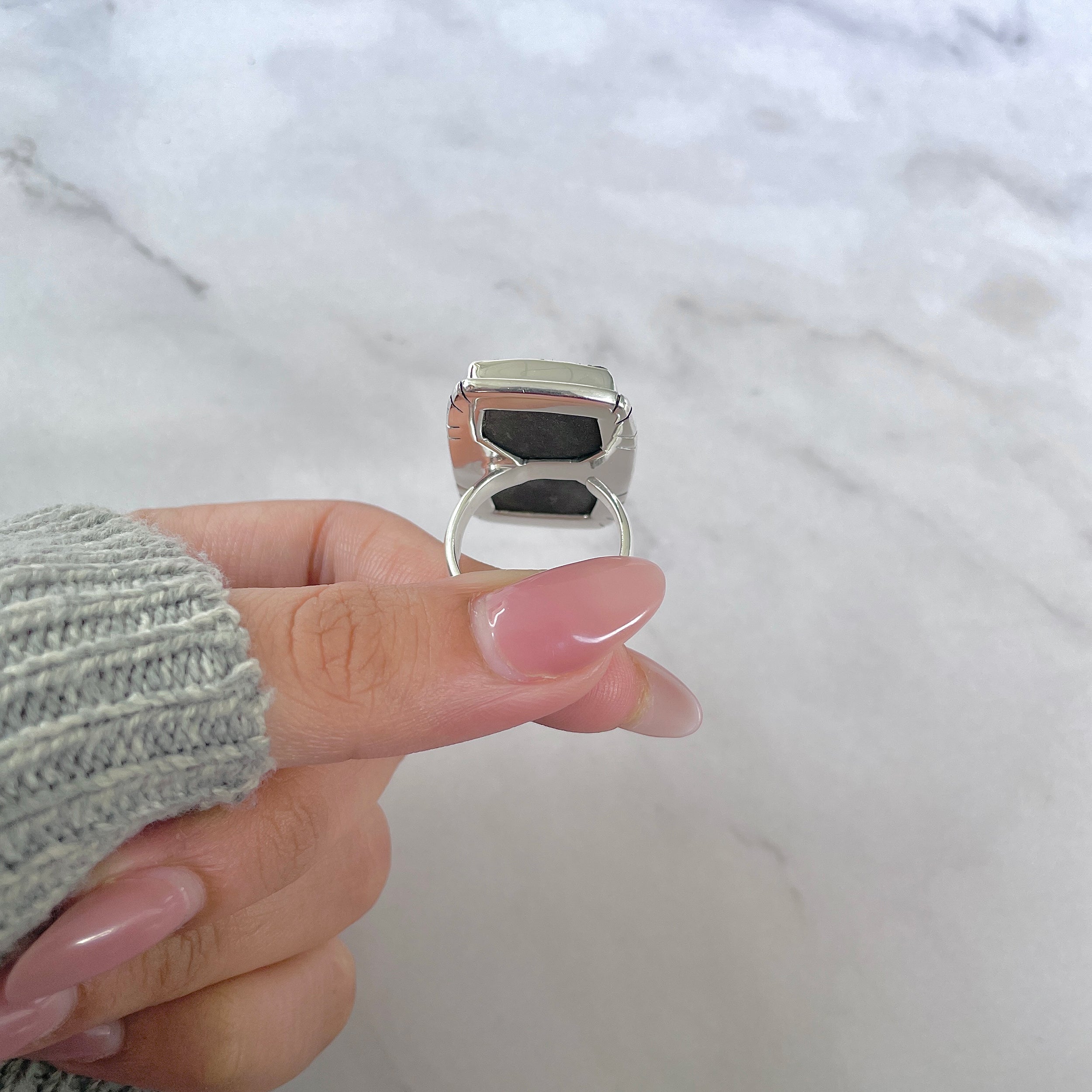 Uvarovite Adjustable Ring-(UVR-R-192.)