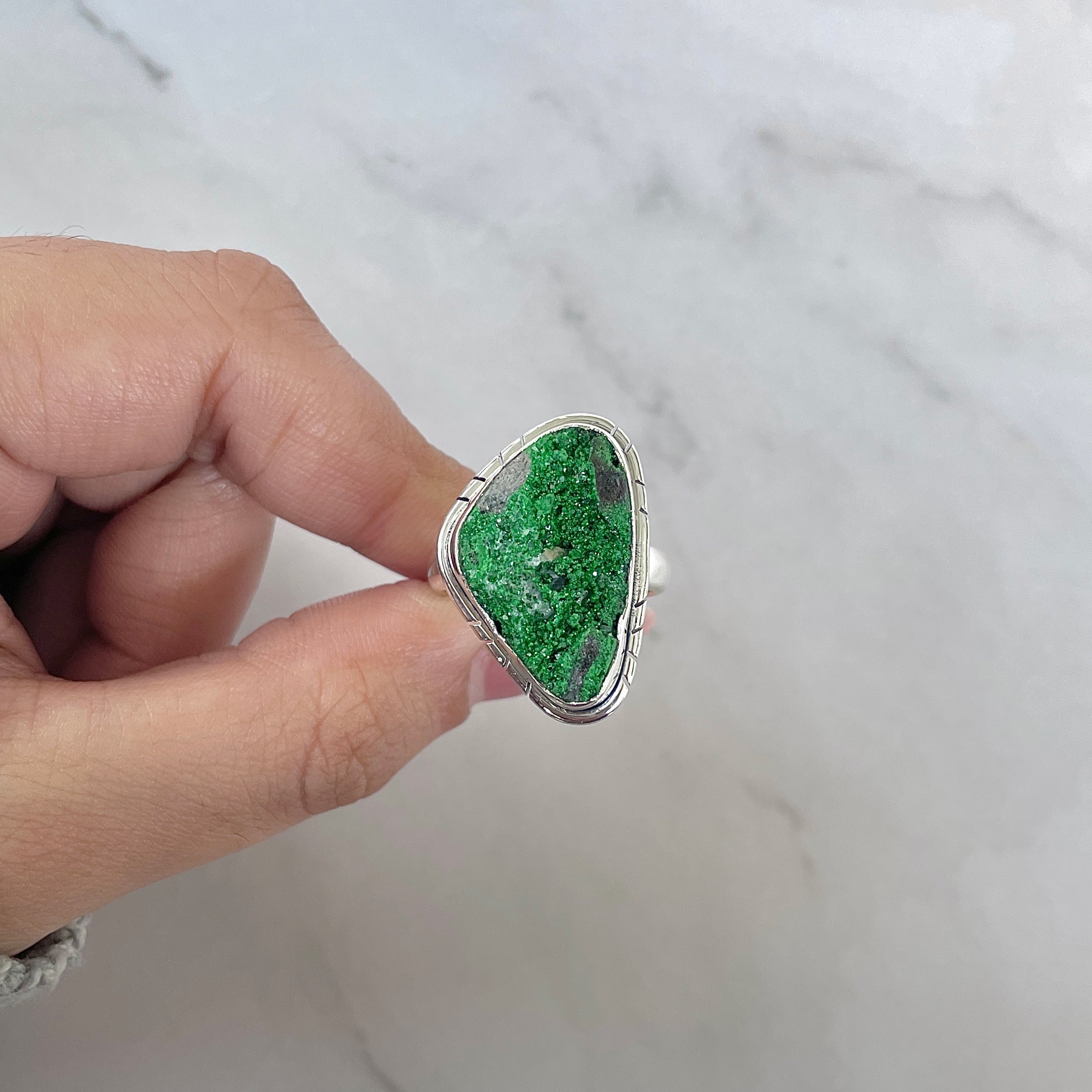 Uvarovite Ring-(UVR-R-207.)