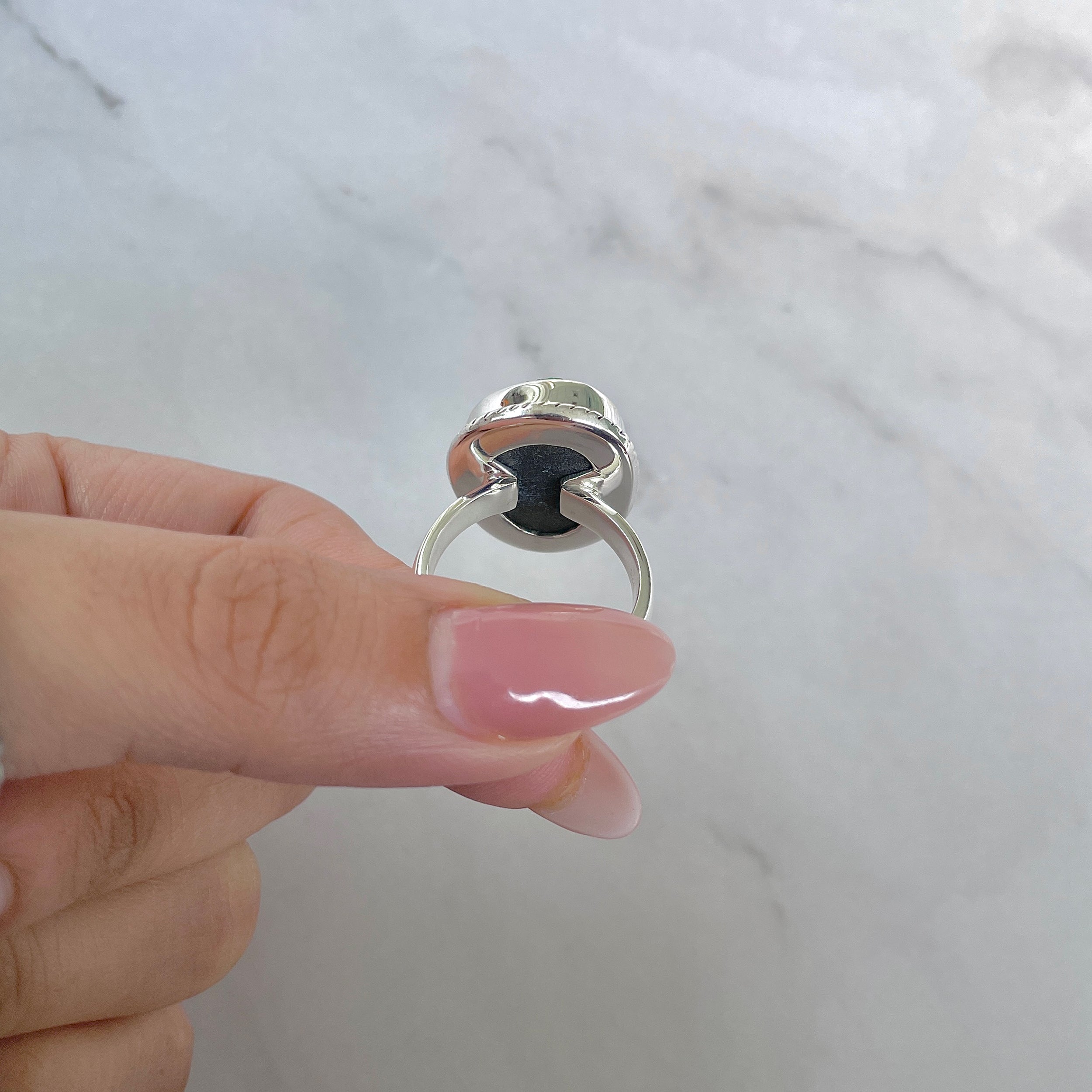 Uvarovite Ring Size 8-(UVR-R-208.)