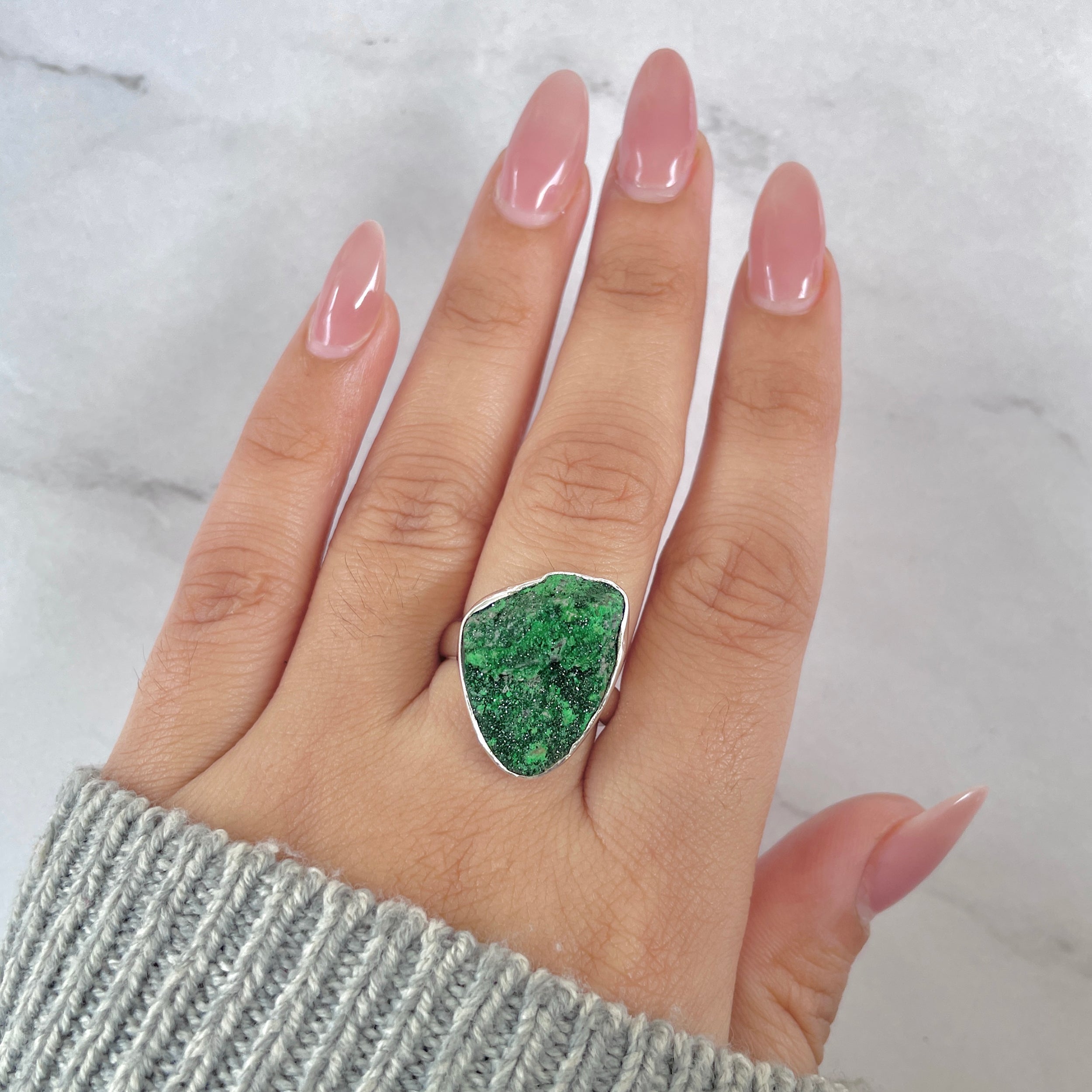 Uvarovite Ring-(UVR-R-211.)