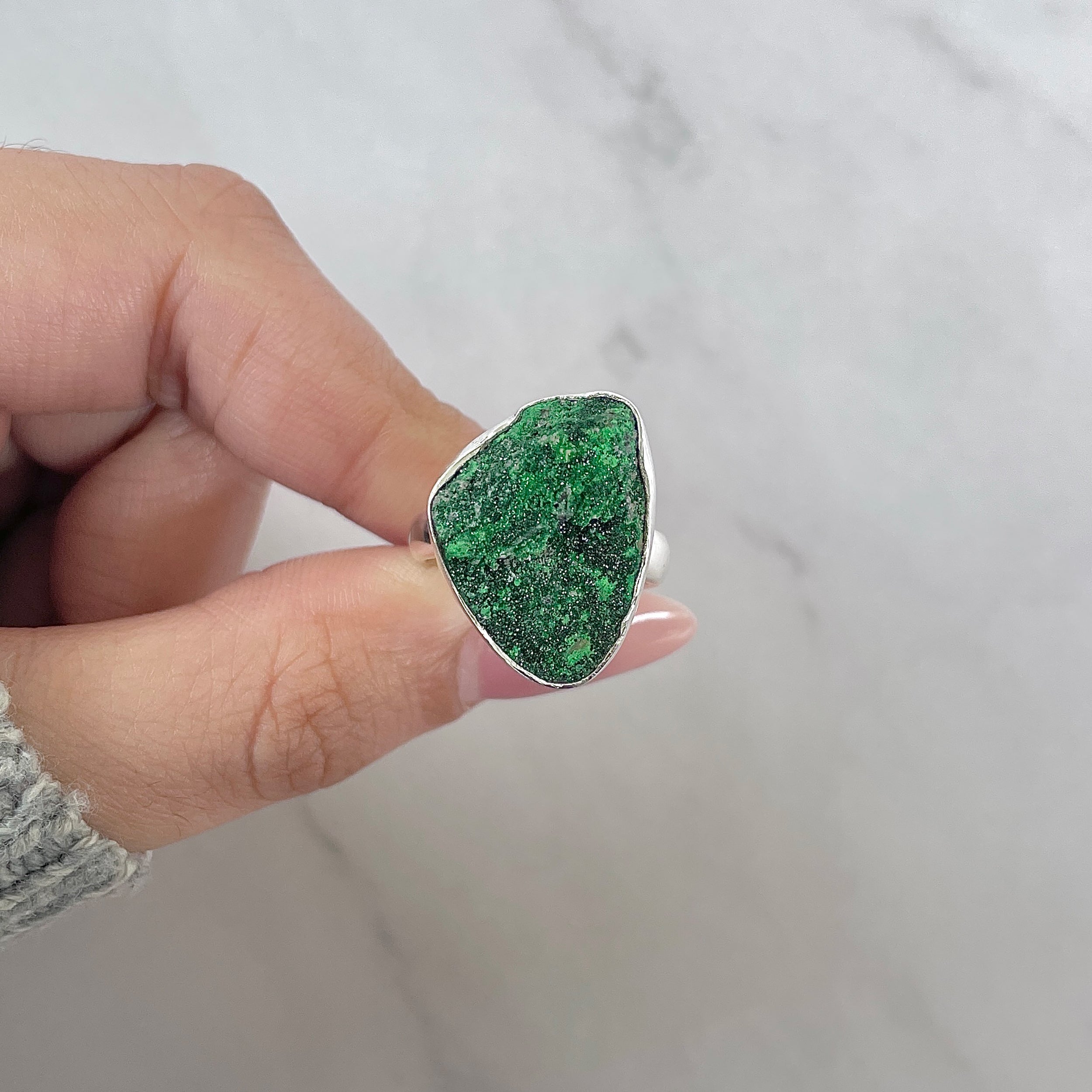 Uvarovite Ring-(UVR-R-211.)