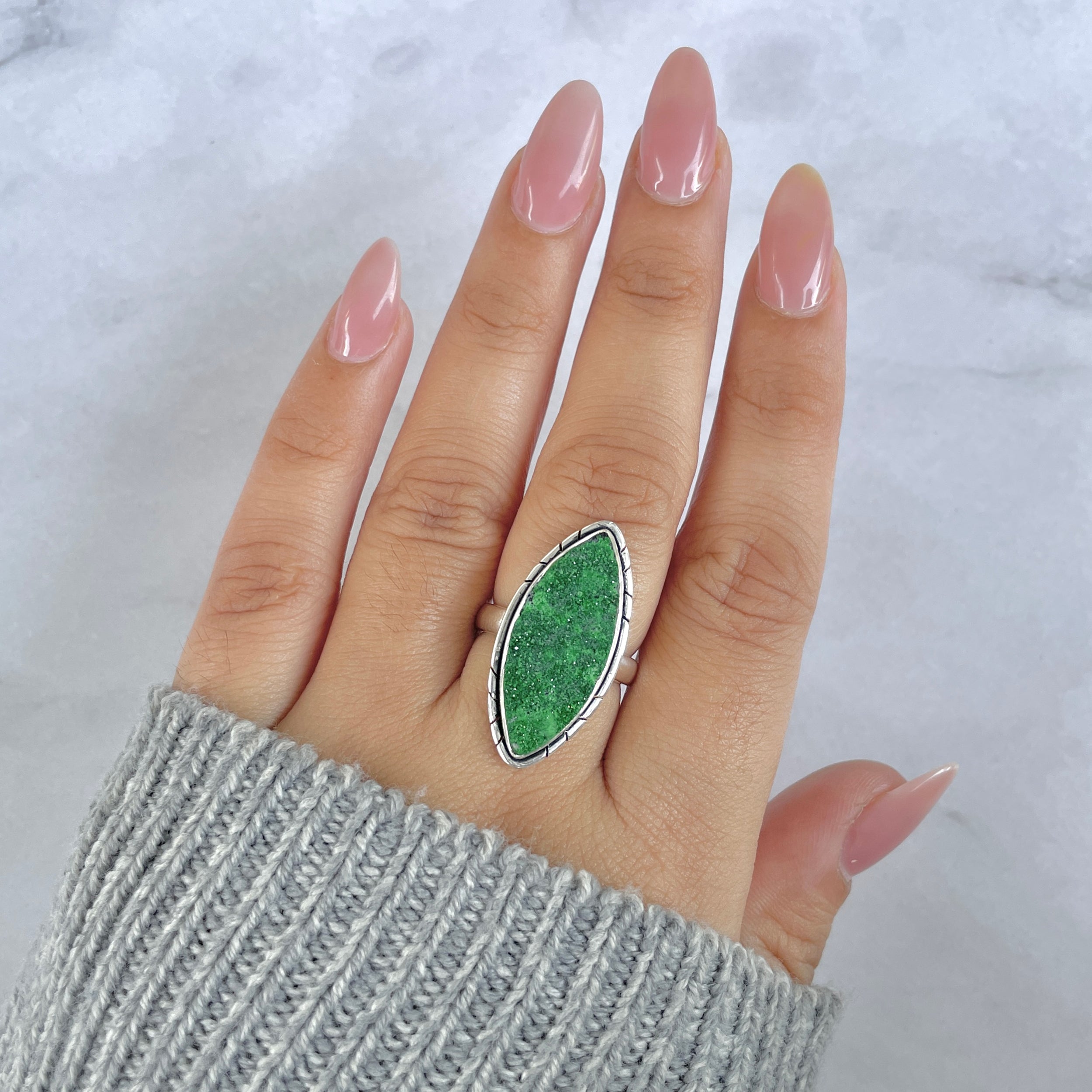 Uvarovite Ring-(UVR-R-80.)