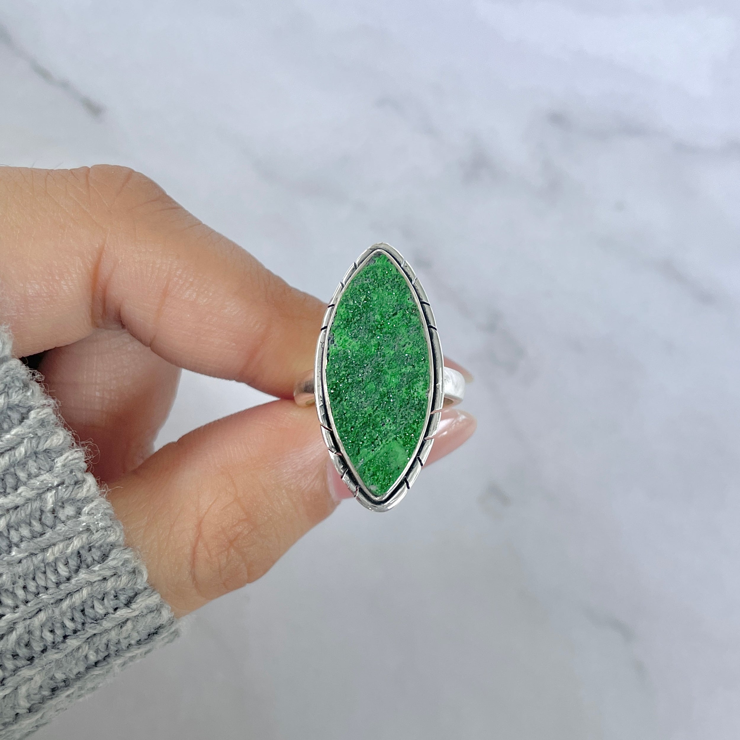 Uvarovite Ring-(UVR-R-80.)