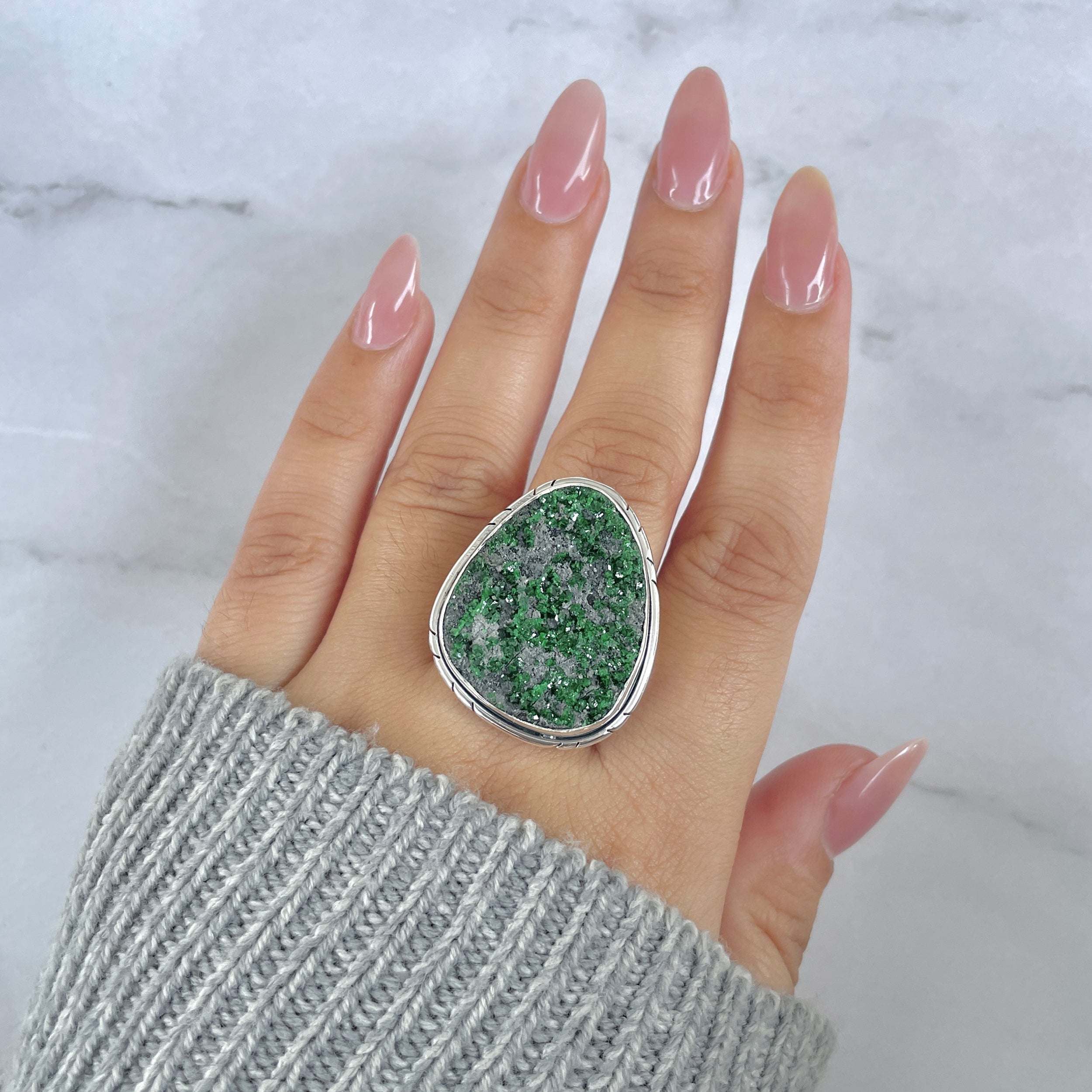 Uvarovite Ring-(UVR-R-84.)