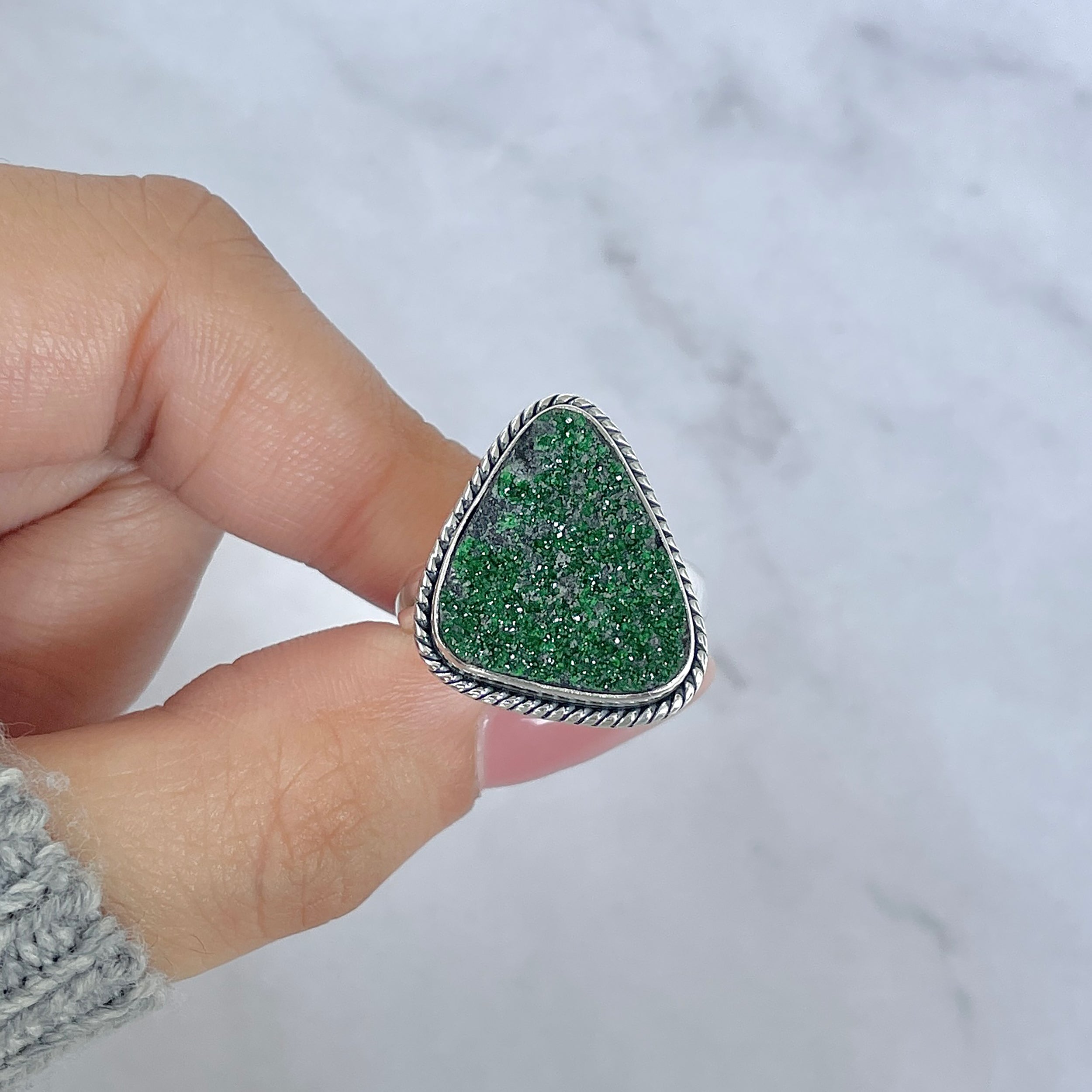 Uvarovite Ring-(UVR-R-85.)