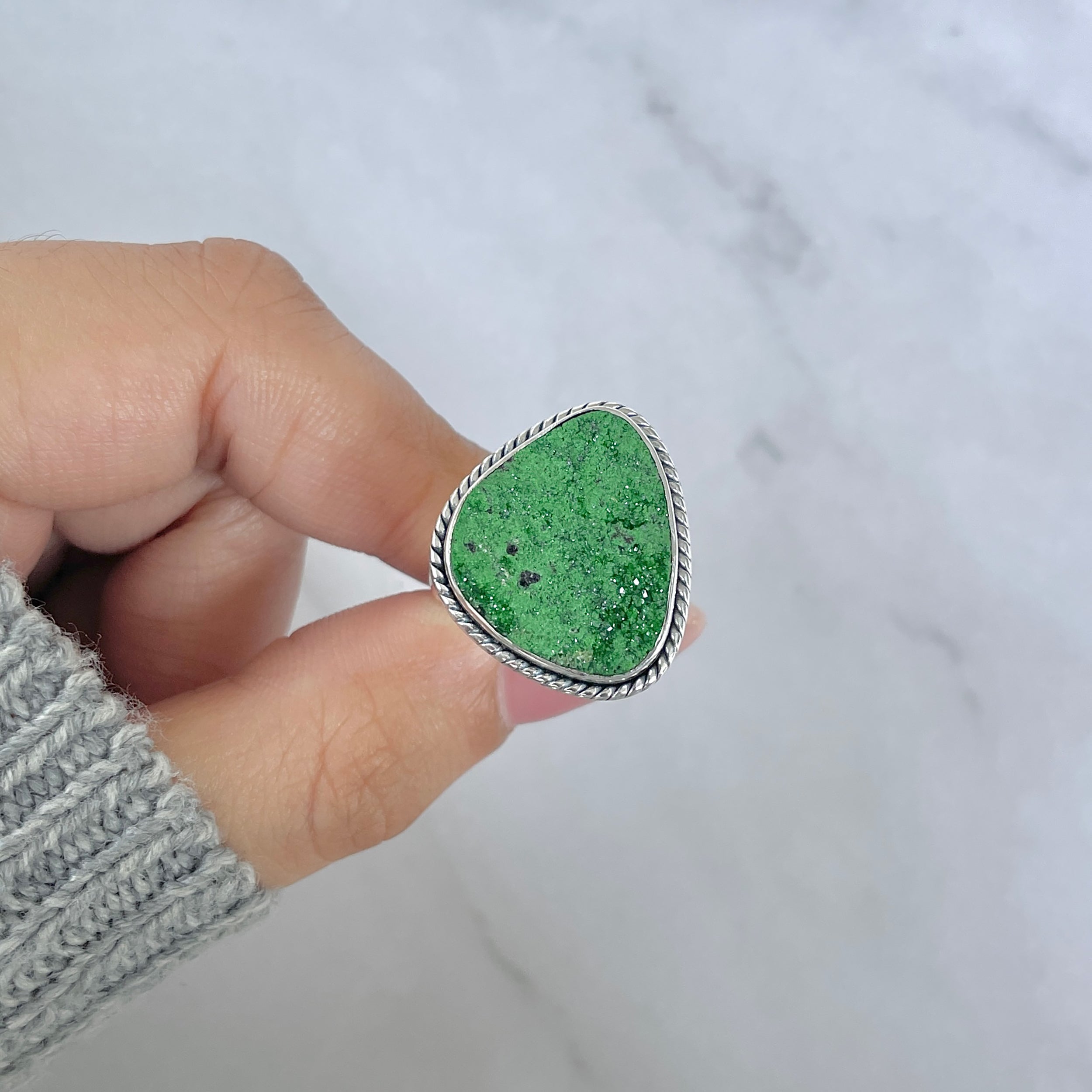 Uvarovite Ring-(UVR-R-89.)