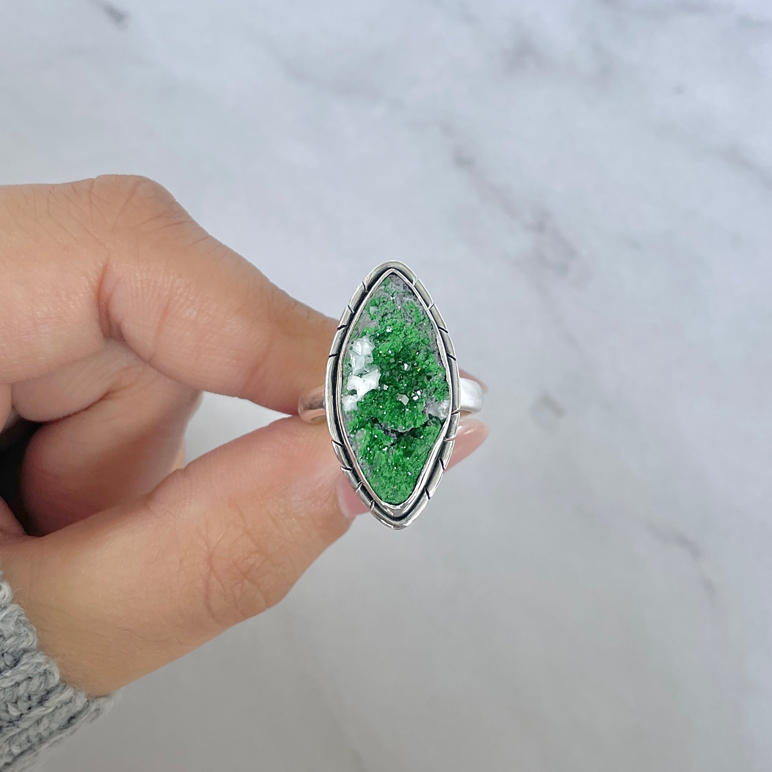 Uvarovite Ring-(UVR-R-97.)