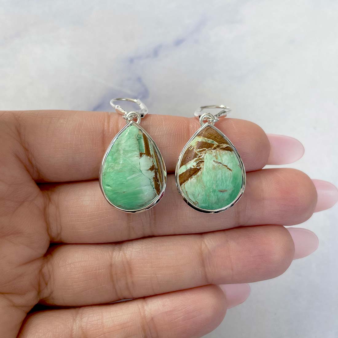 Variscite Earring-(VRC-E-12.)