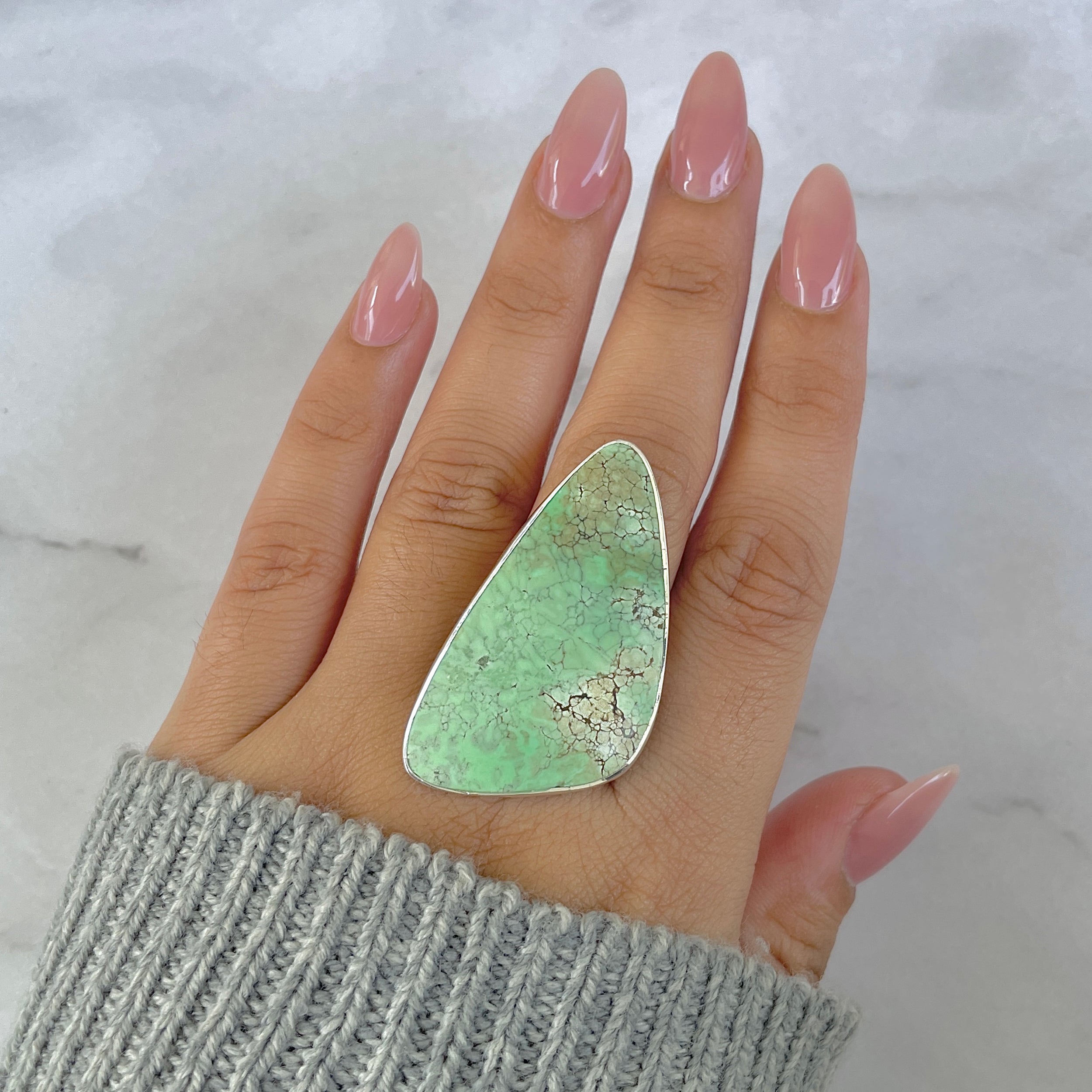 Variscite Adjustable Ring-(VRC-R-43.)