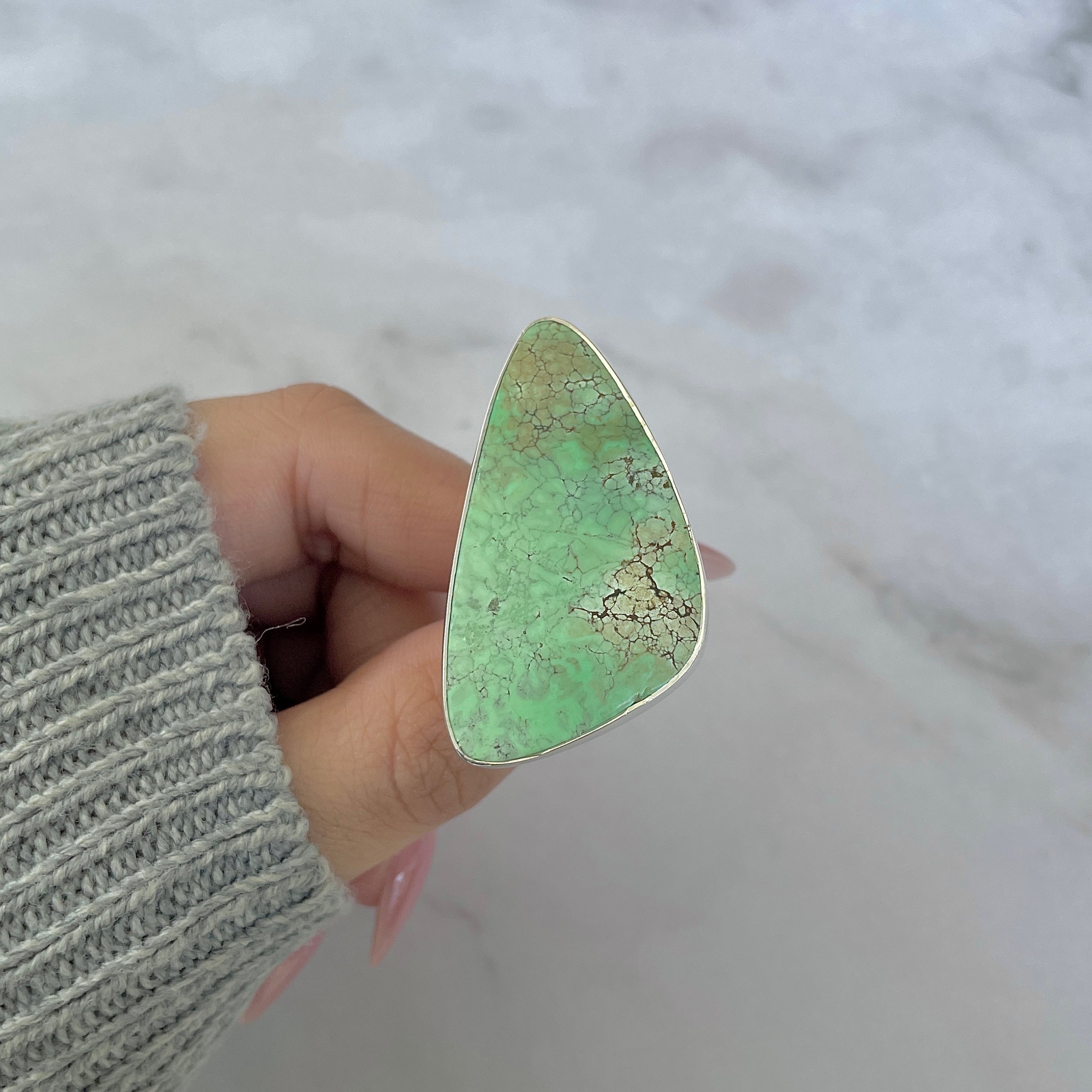 Variscite Adjustable Ring-(VRC-R-43.)